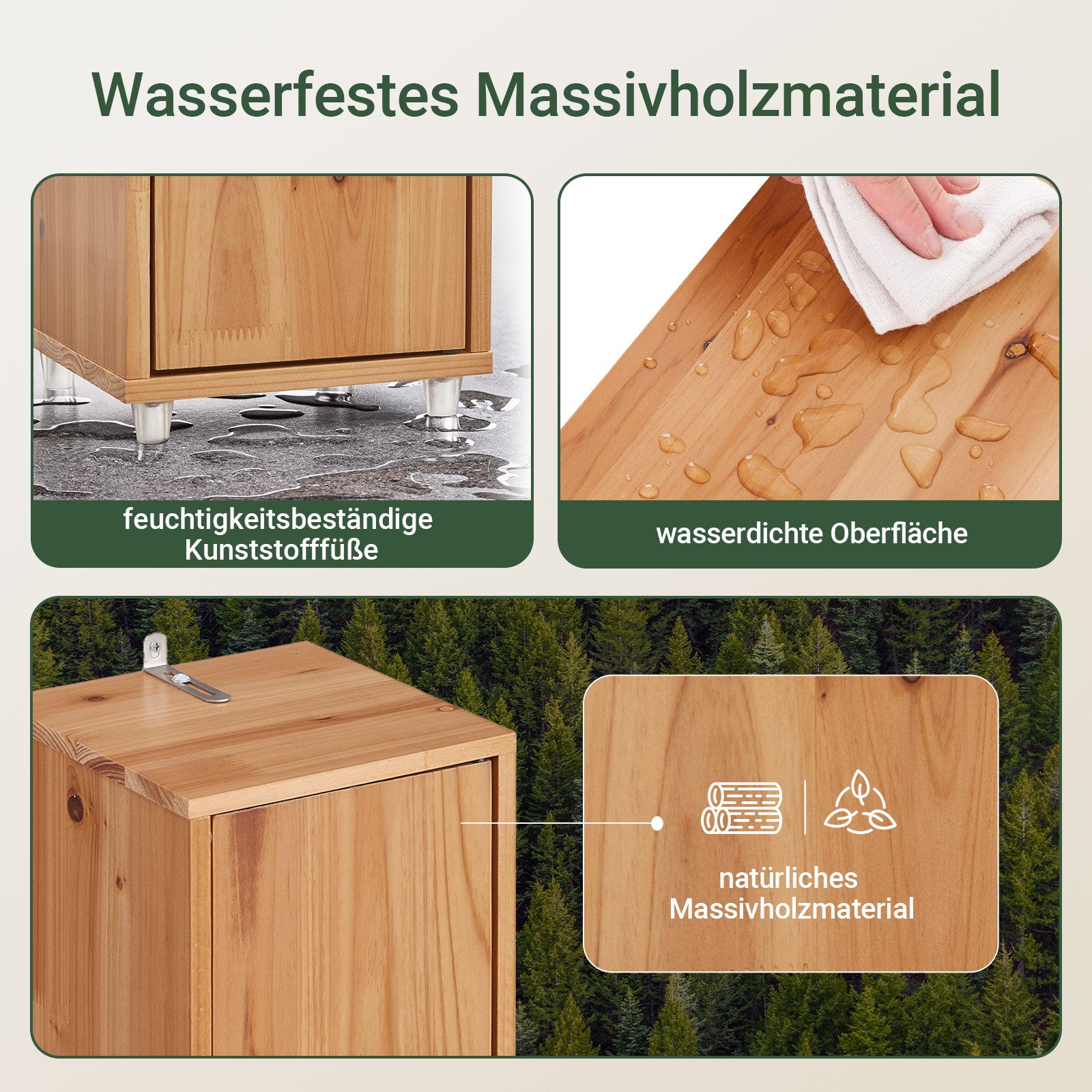SoBuy Hochschrank BZR34, Badschrank schmal 20 cm, Badezimmerschrank, Hochschrank bad Badkommode, extra Stauraum für kleine Bäder, schlankes Design – Bild 5 von 5