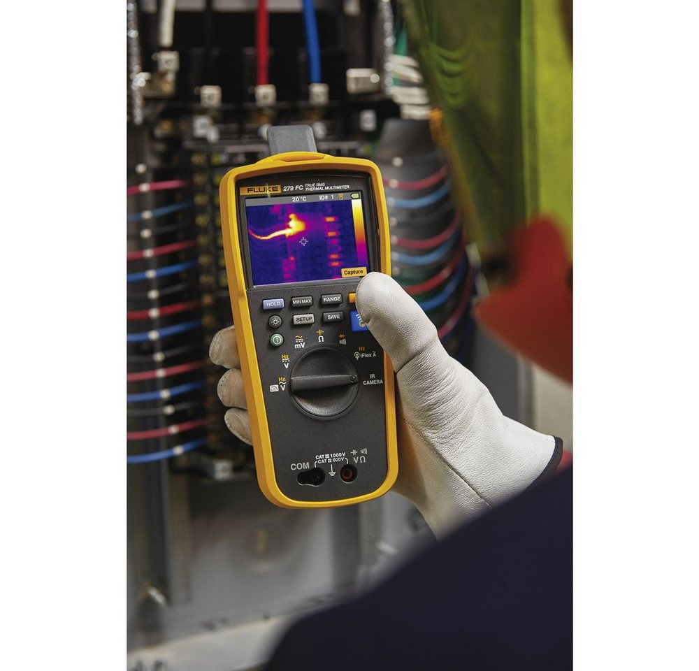 Thumbnail - Fluke Spannungsprüfer Fluke 279FC/IFLEX Hand-Multimeter integrierte Wärmebildkamera, (279FC/IFLEX)