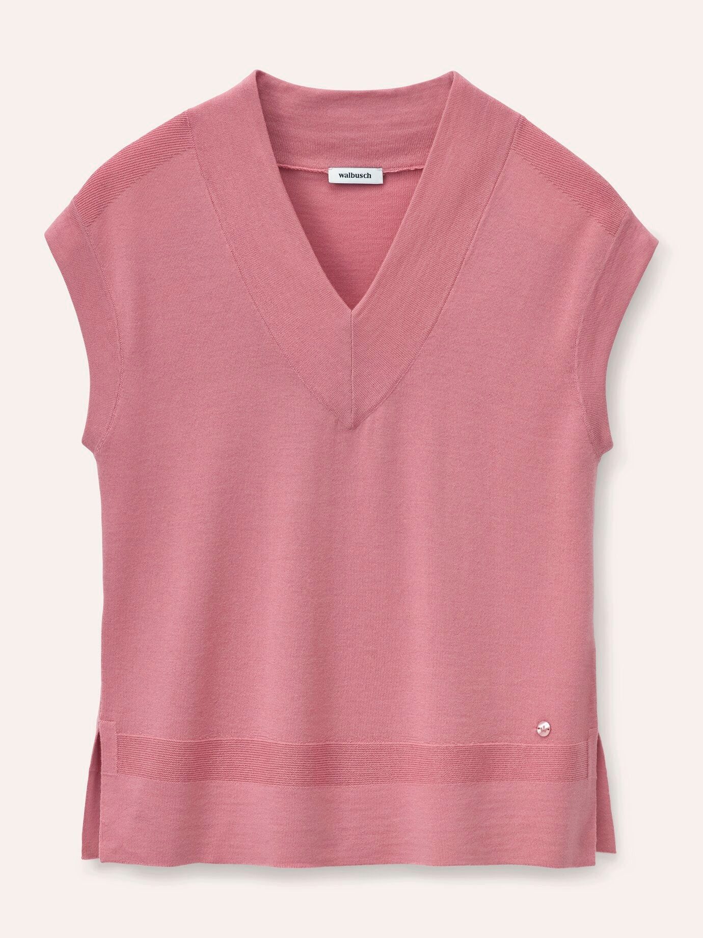 Walbusch Pullunder Damen Merino Pullunder mit V-Ausschnitt, V-Ausschnitt