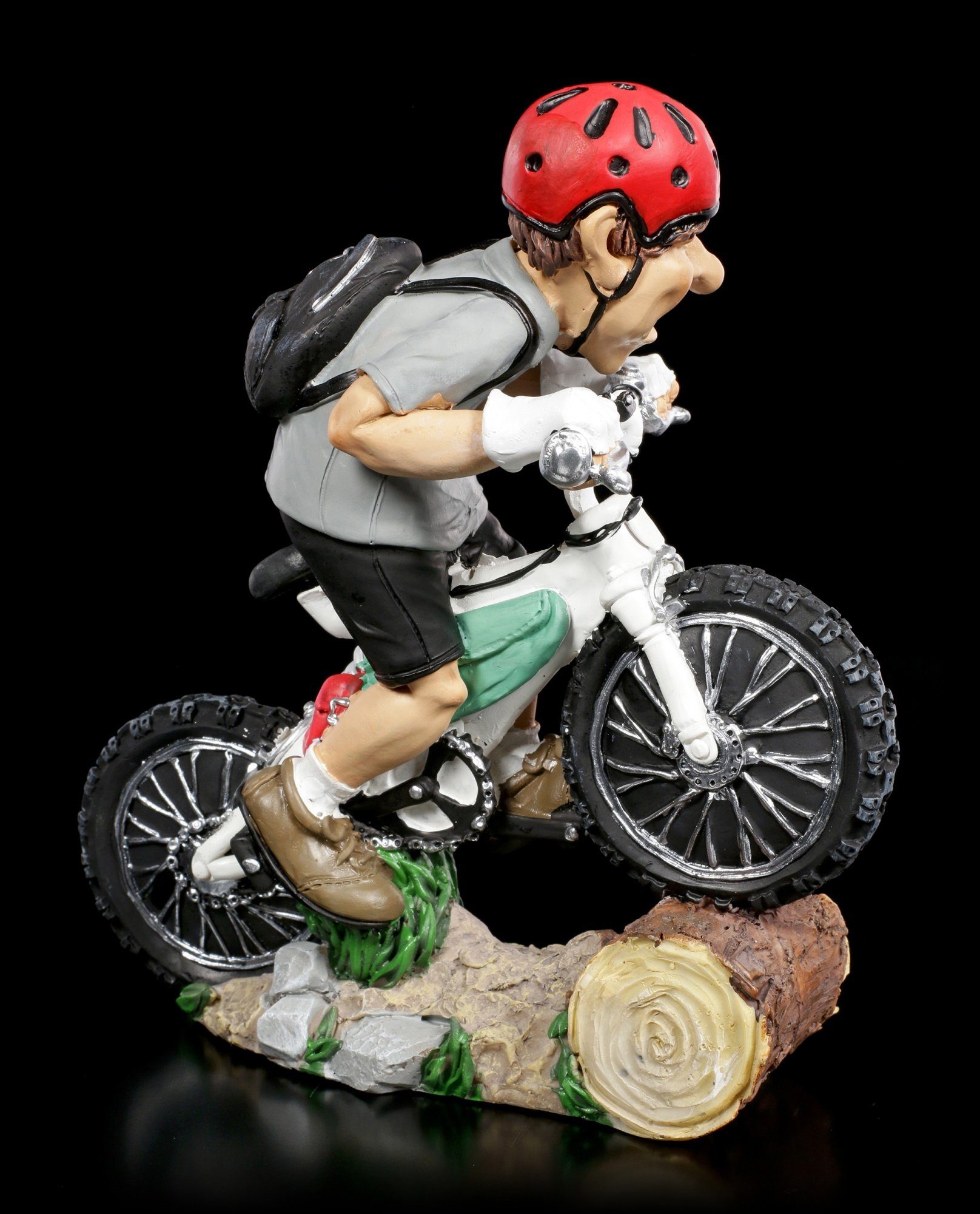 Dekofigur GmbH Shop Figur hochkonzentriert Mountainbiker Funny - - Dekofigur Figuren Sports
