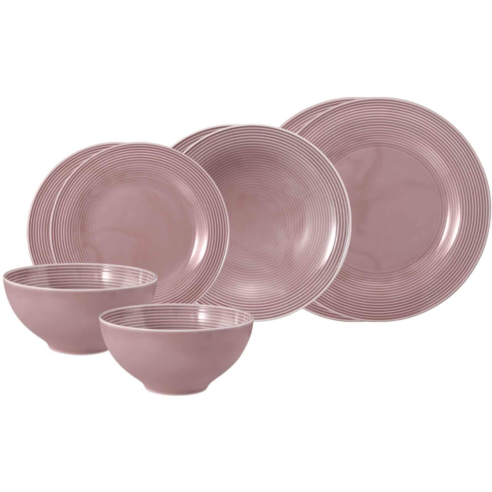 Seltmann Weiden Kombiservice Beat Color Glaze Einsteiger-Set 8er Set (8-tlg), 2 Personen, Porzellan