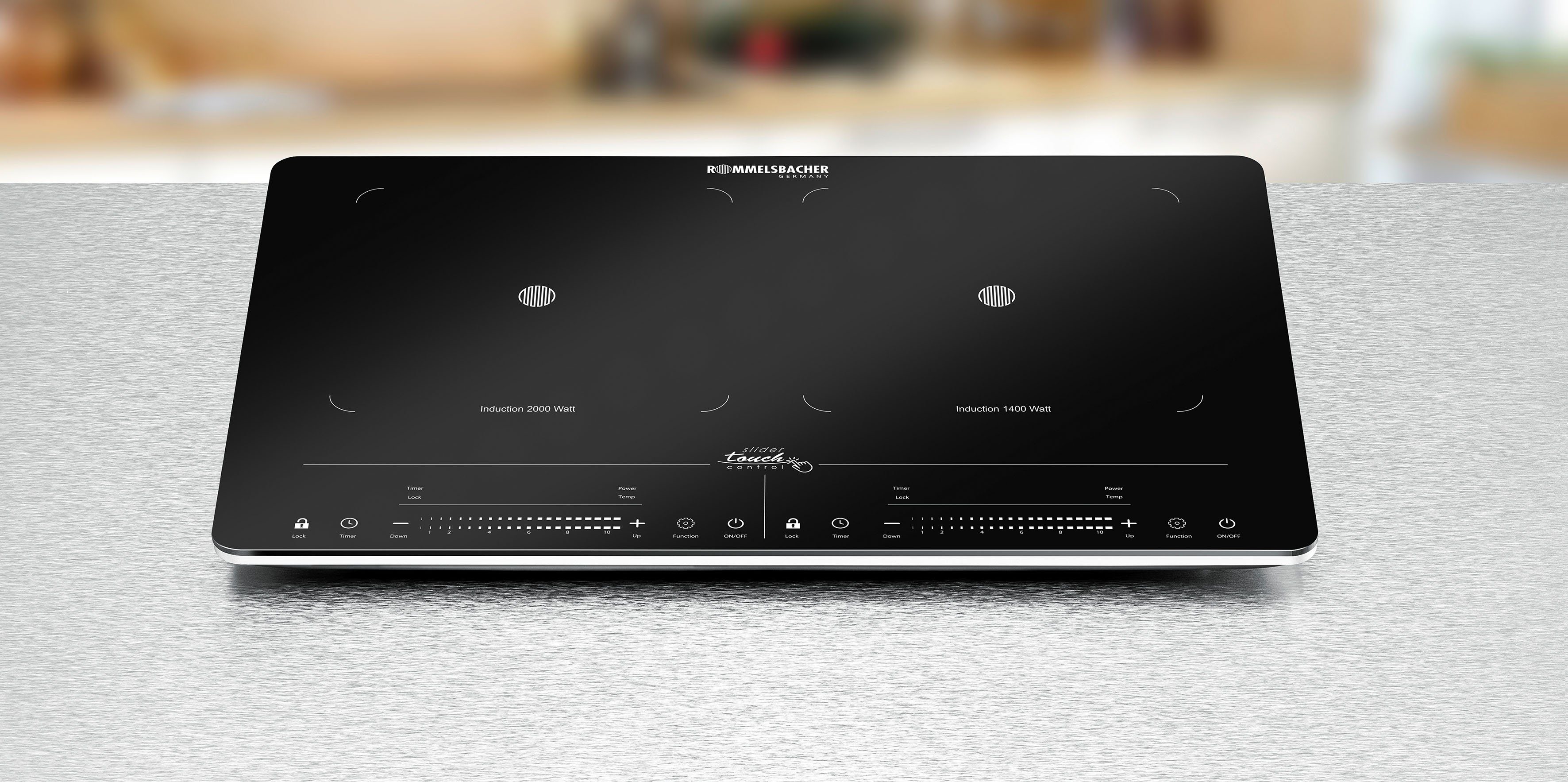 Rommelsbacher Doppel-Induktionskochplatte CT 3420/IN