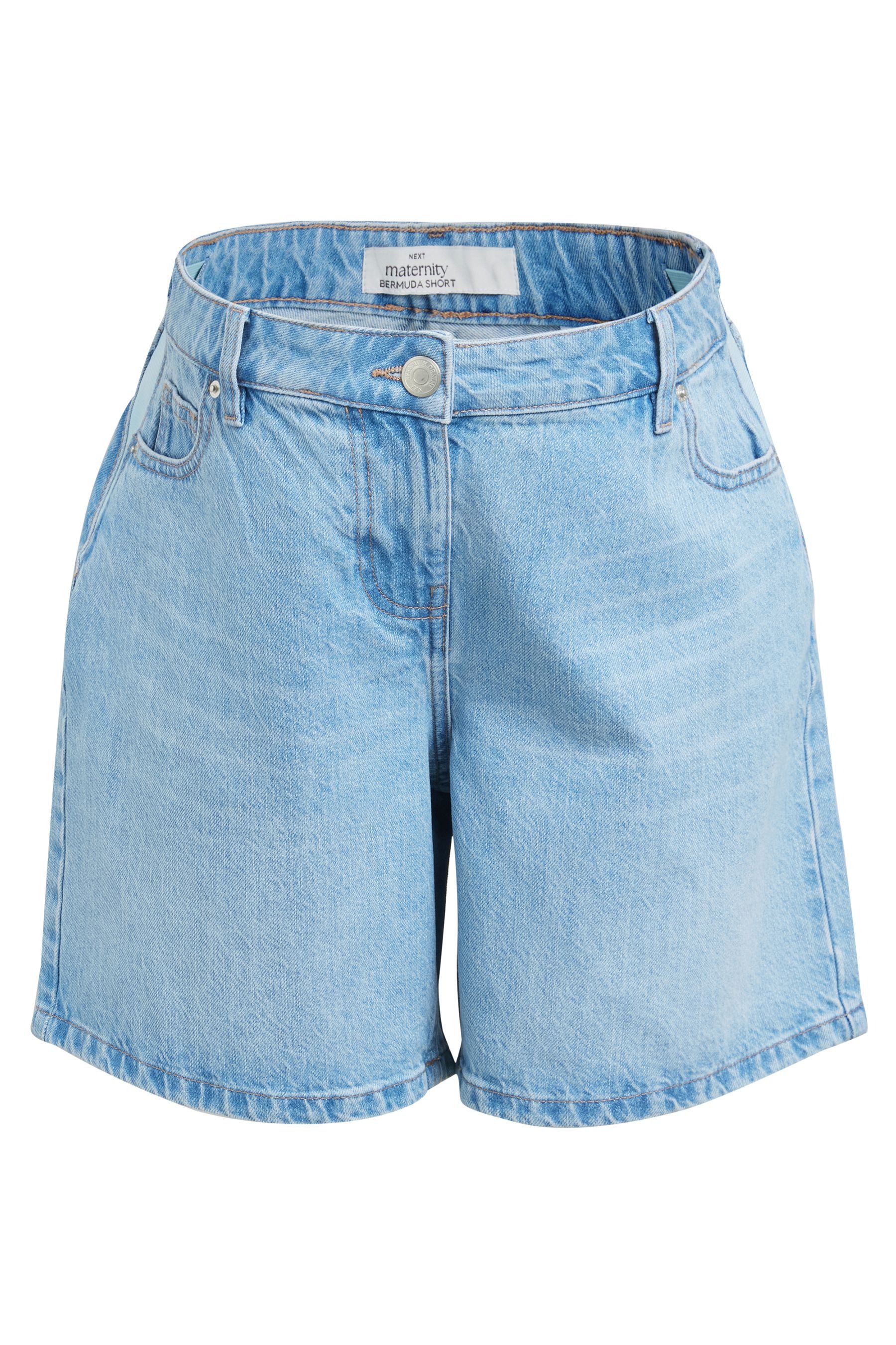 Next Jeansshorts Denim-Shorts aus 100 % Baumwolle, Umstandsmode (1-tlg) günstig online kaufen