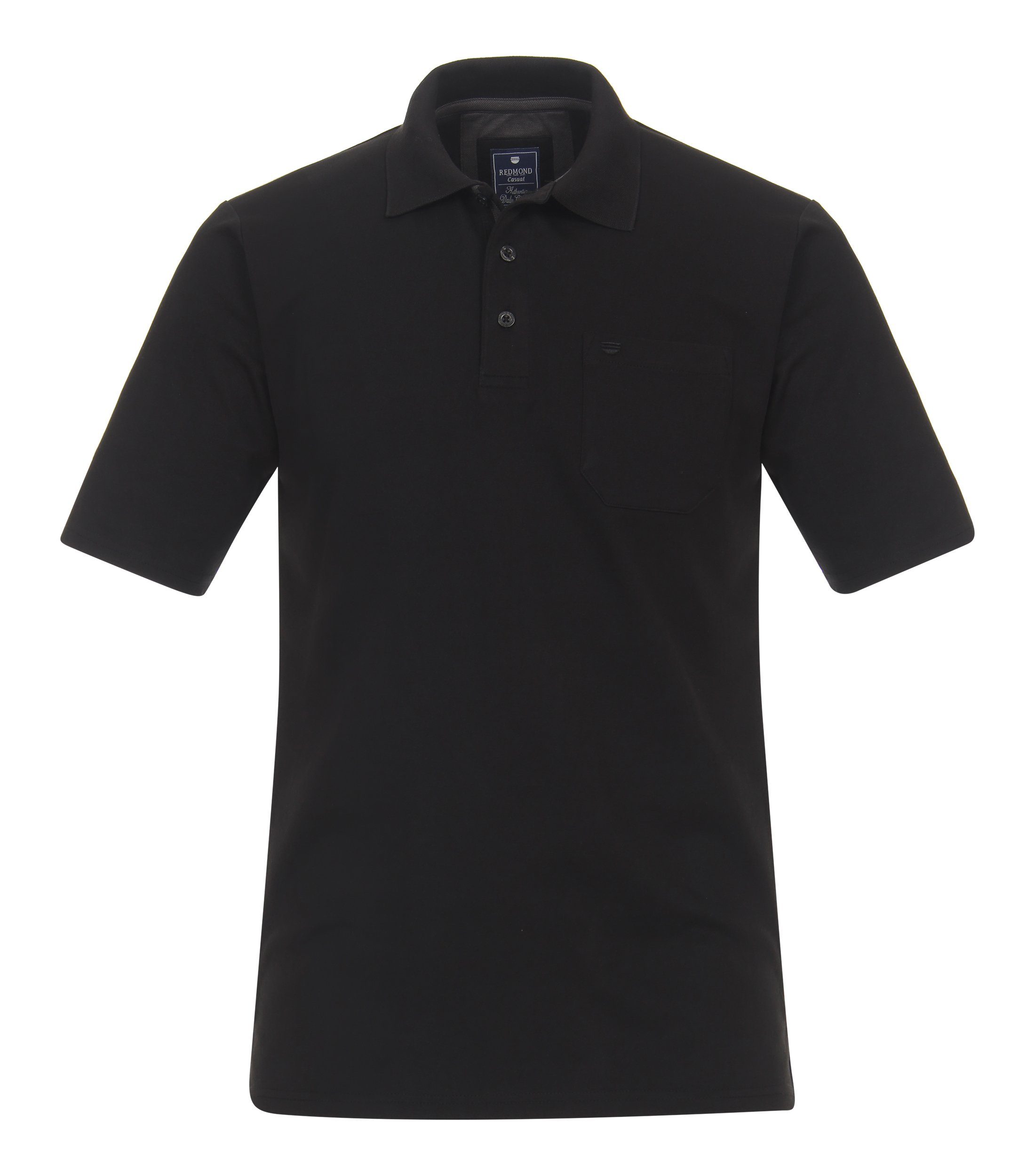 Redmond Poloshirt uni 91 schwarz