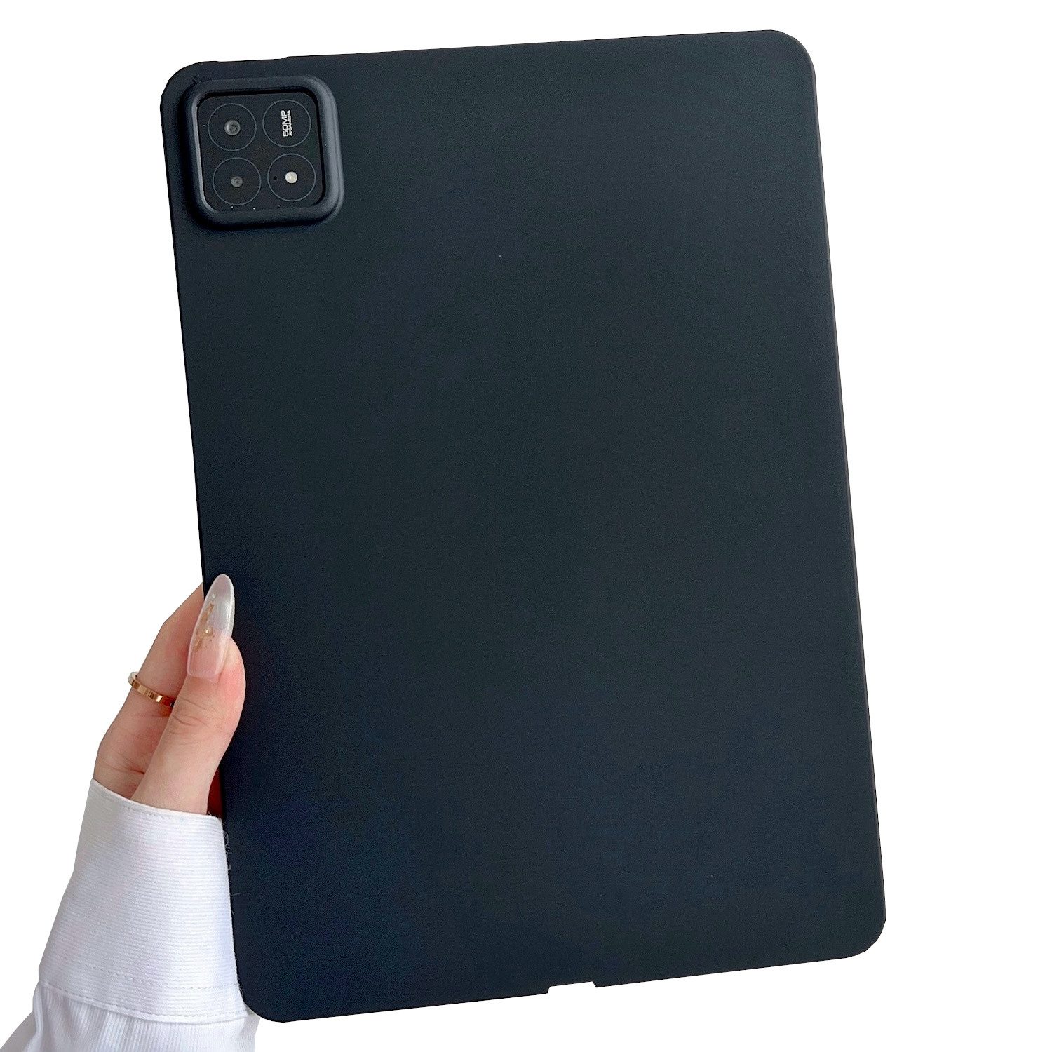 Wigento Tablet-Hülle Für Xiaomi Pad 6S Pro 12.4 Zoll TPU Silikon Hülle ultra dünn Schwarz
