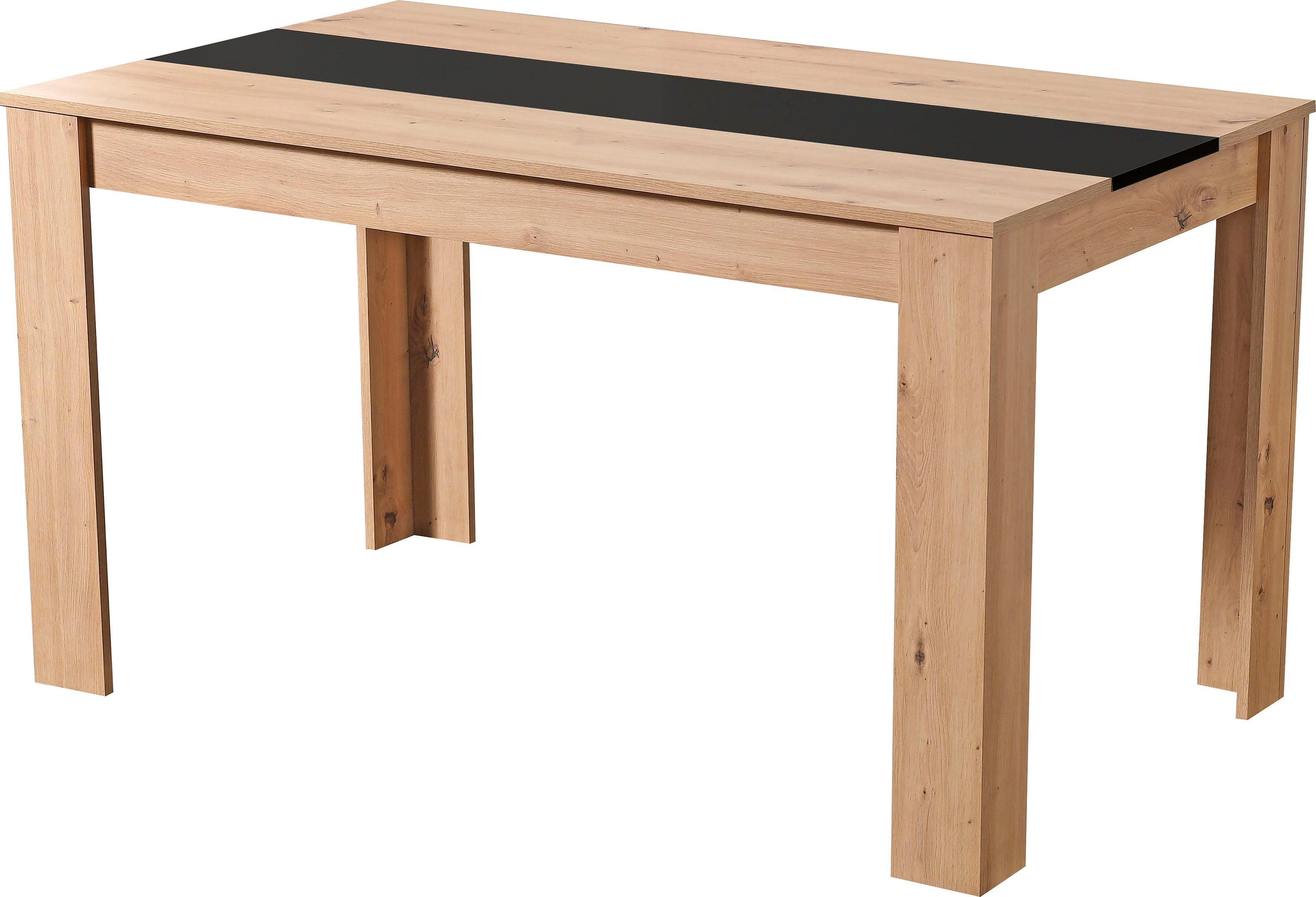 INOSIGN Esstisch Domus, Mittelplatte in schwarz Farbe