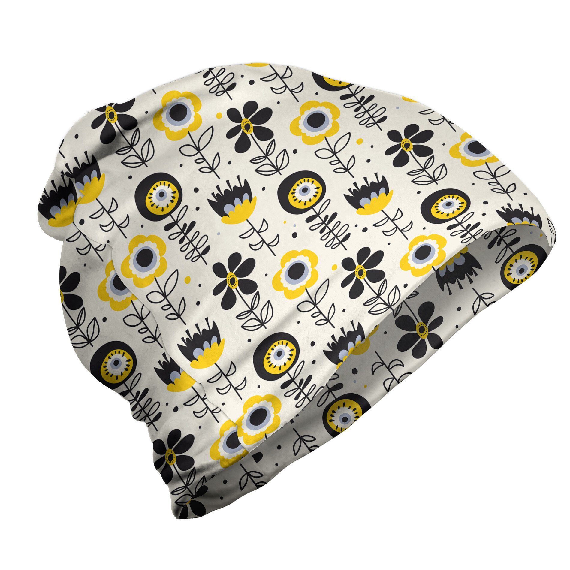 Abakuhaus Beanie Wandern im Freien Abstrakt Surreal Design Blumen