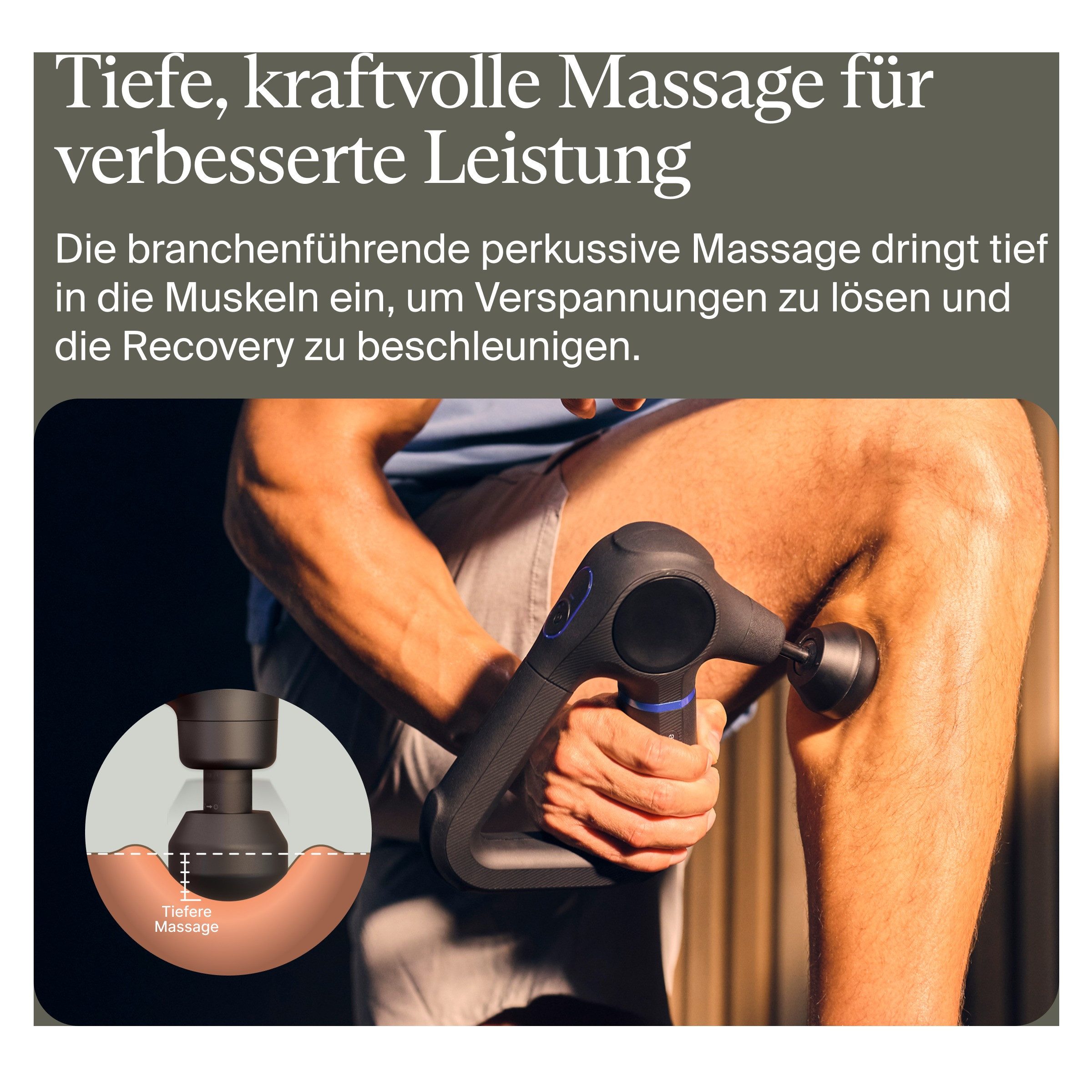 Therabody Massagepistole Theragun Prime (6.Generation), robusten, stoßfesten Design, Schmerzen lindern, Flexibilität & Leistung steigern, Regeneration
