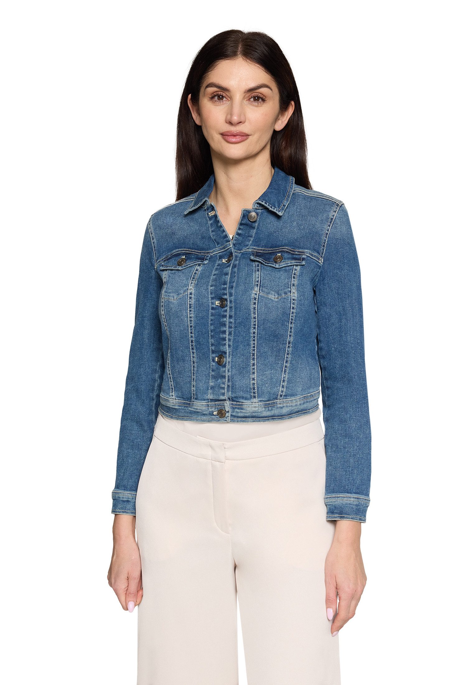 Vera Mont Jeansjacke Damen mit Waschung