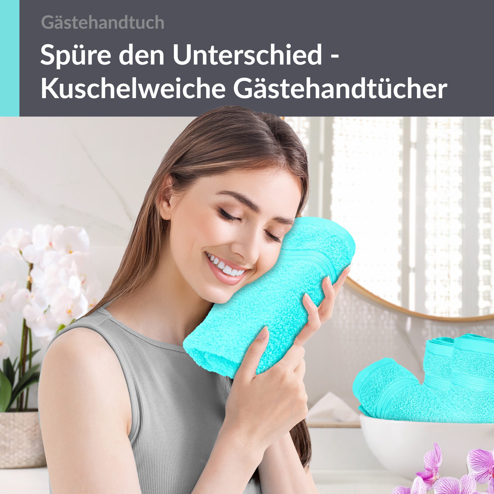 Lashuma Gästehandtücher - Kleine Handtücher Linz, Frottee (Spar-Set, 4-St), günstig online kaufen
