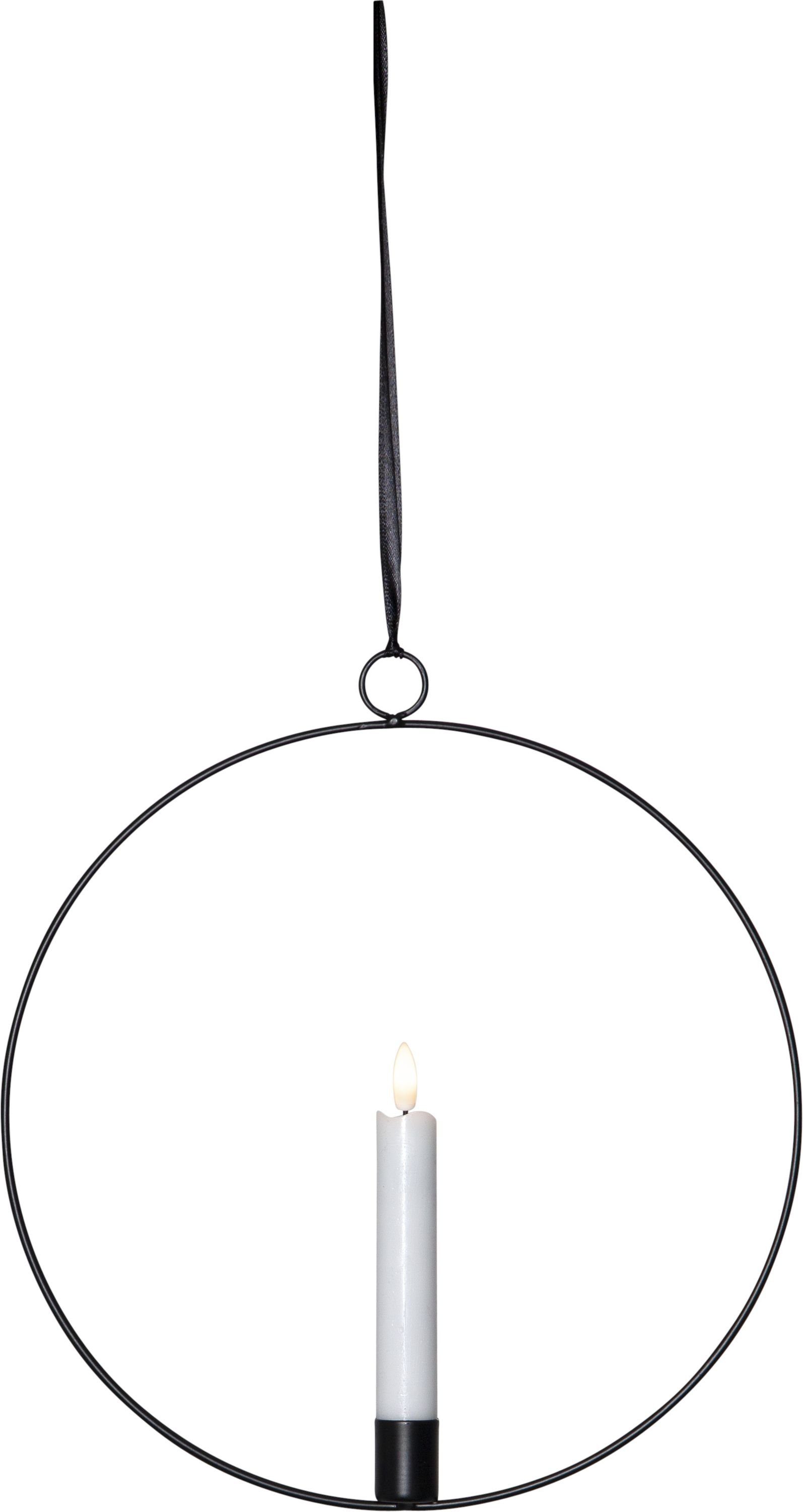 STAR TRADING LED Dekolicht Flamme Ring, Star Trading LED Lichterkranz Flamme Ring, schwarz, 30cm