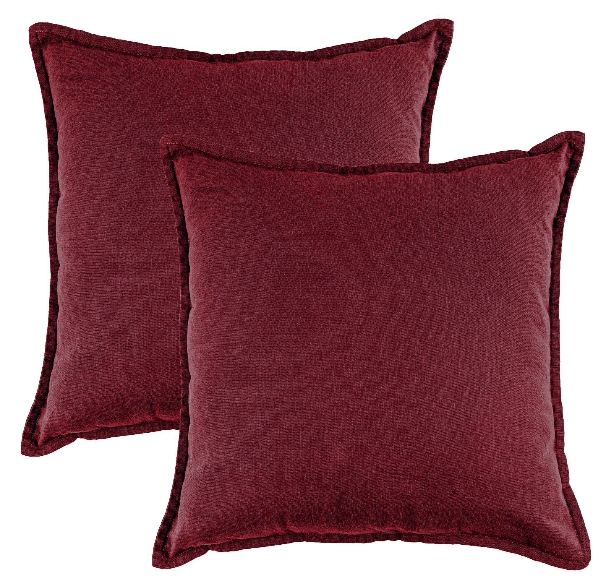 JACK Kissenbezüge 45x45cm 2er Set Kissenhülle Leinenoptik Mistral, (2 Stück günstig online kaufen