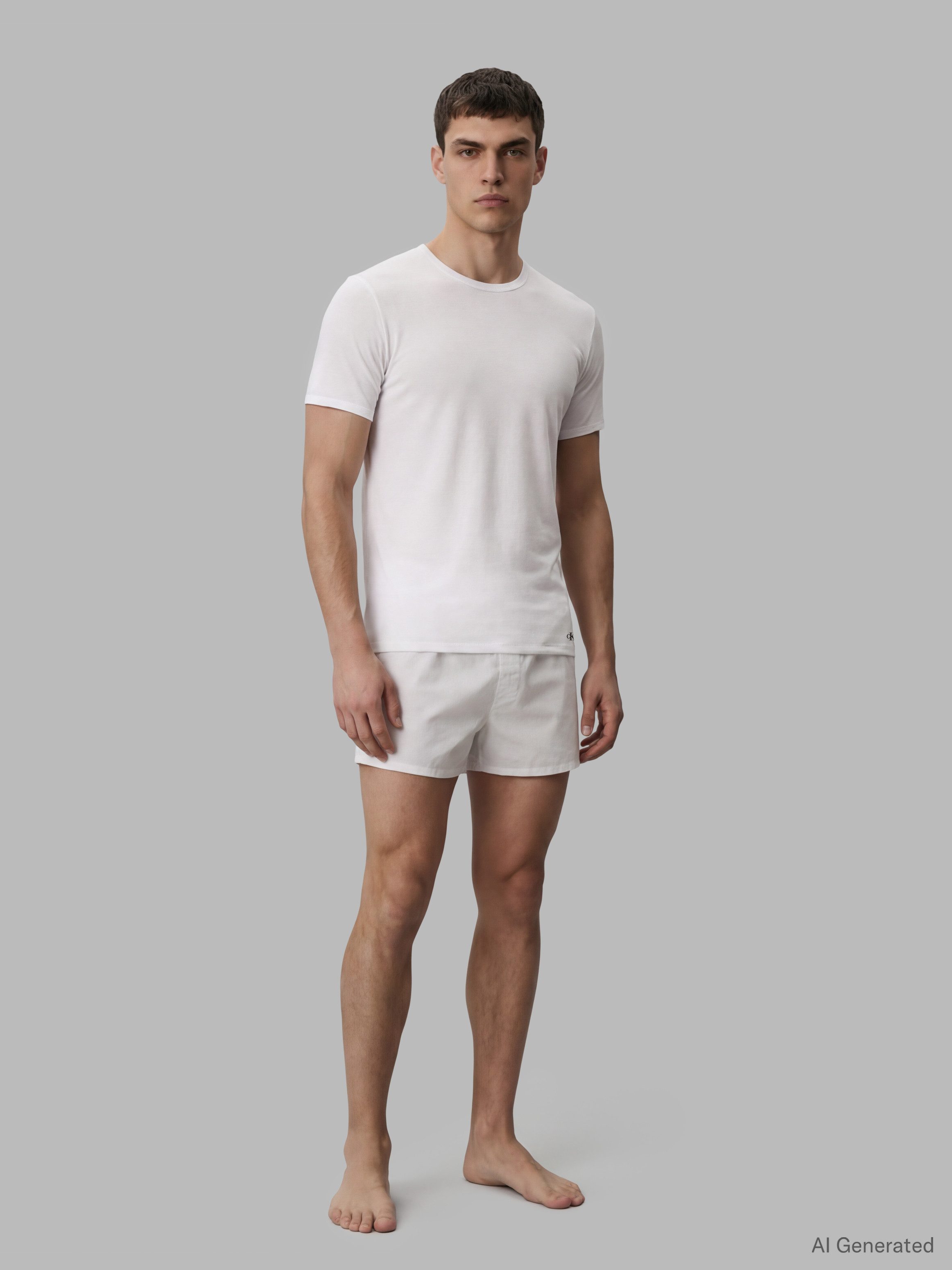 Calvin Klein Underwear T-Shirt SHORT SLEEVE CREW NECK 3PK (Packung, 3-tlg., 3er-Pack) mit Logo am Saum