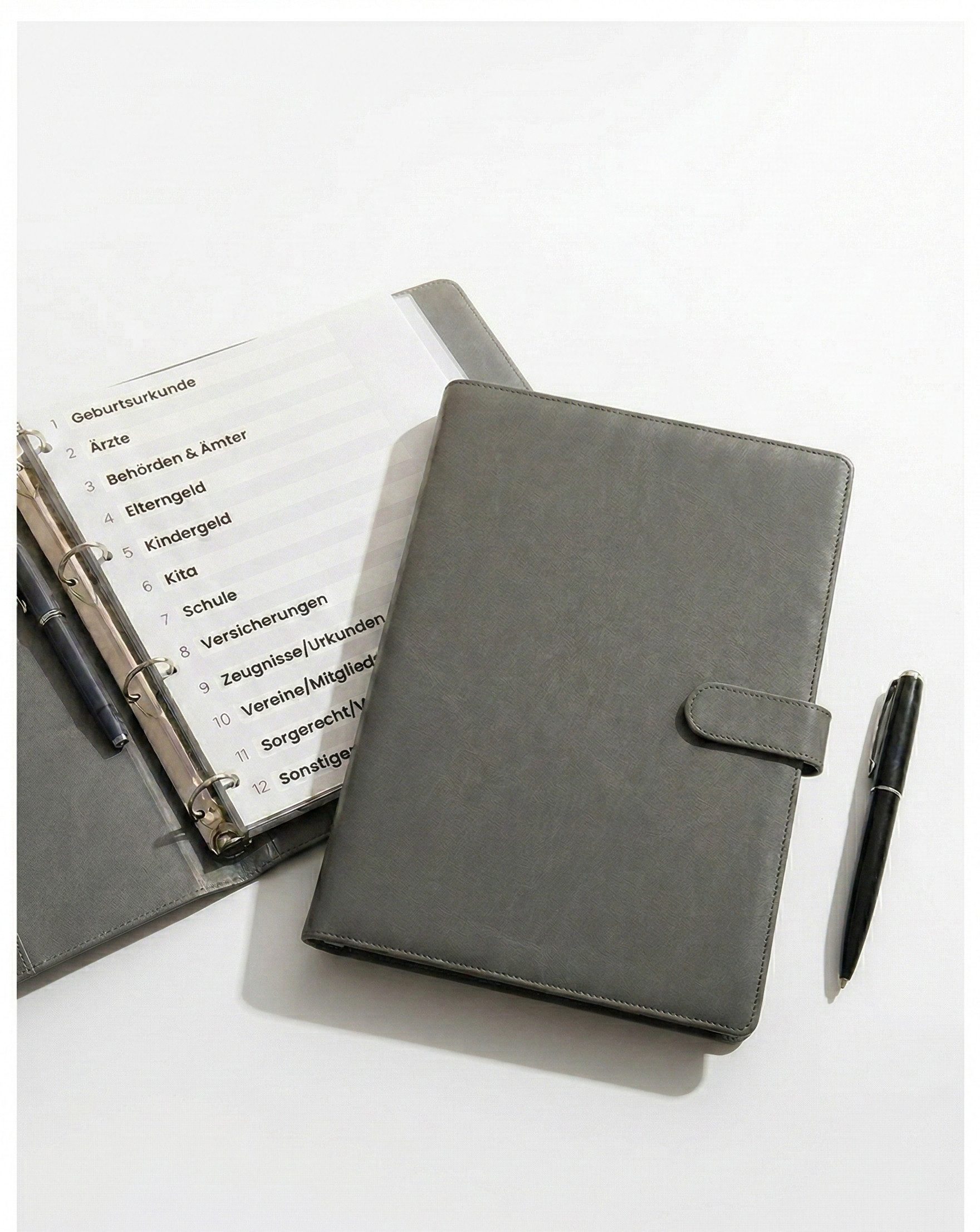 NuNi Aktenordner Kinder-Organisationsornder A4, inkl. Kugelschreiber, Register, 10 Glarsichtfolien, 2 Einlegetaschen