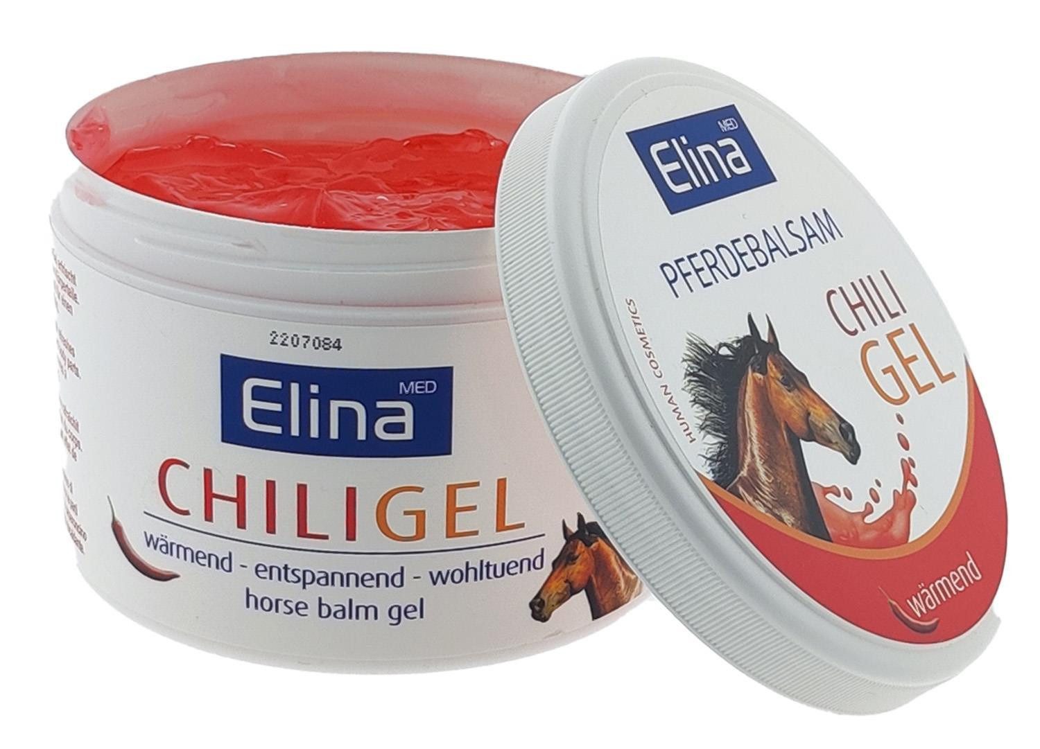 Elina Med Körpercreme Creme Elina 500ml Pferdebalsam Chili in Gel-Form Dose, 1-tlg., Pferdebalsam Pferdegel Pferdesalbe Chili Chiliextrakt