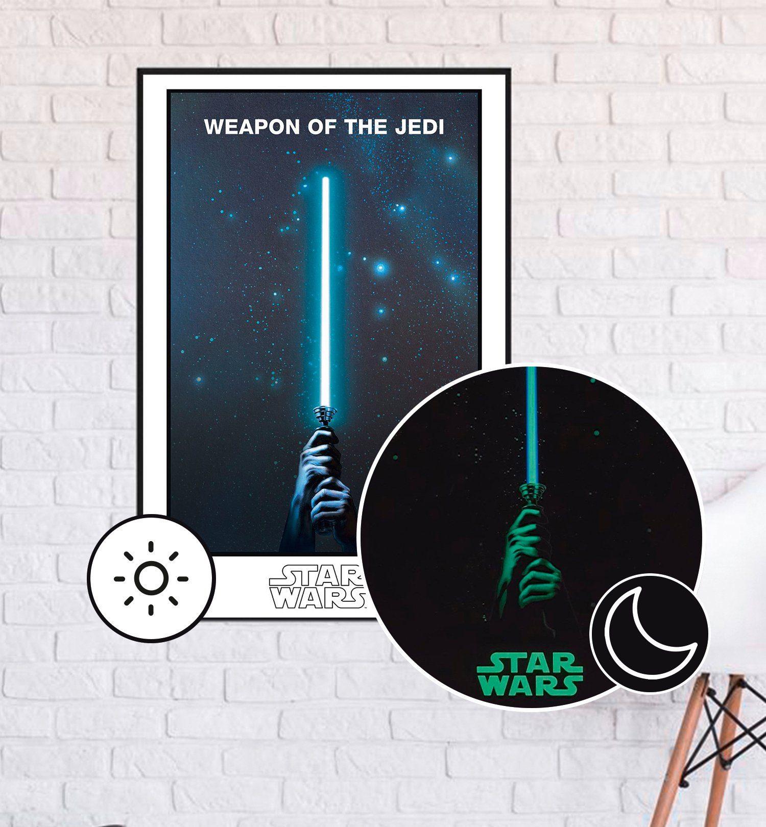 Close Up Poster Star Wars Poster Weapon of the Jedi Glow-In-The-Dark 61 x günstig online kaufen
