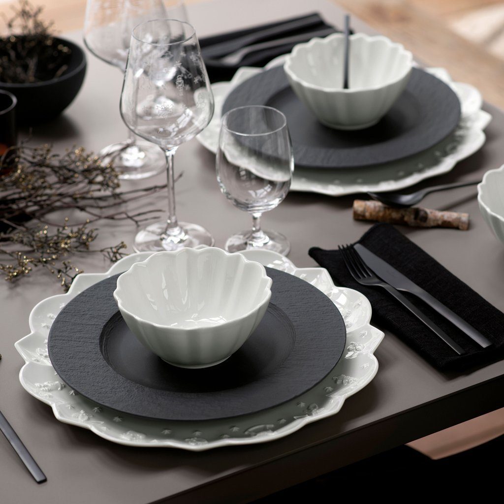 Villeroy & Boch Frühstücksteller Manufacture Frühstücksteller, (1 St), Premium Porcelain, mikrow.- & spülm.sicher, Made in Germany