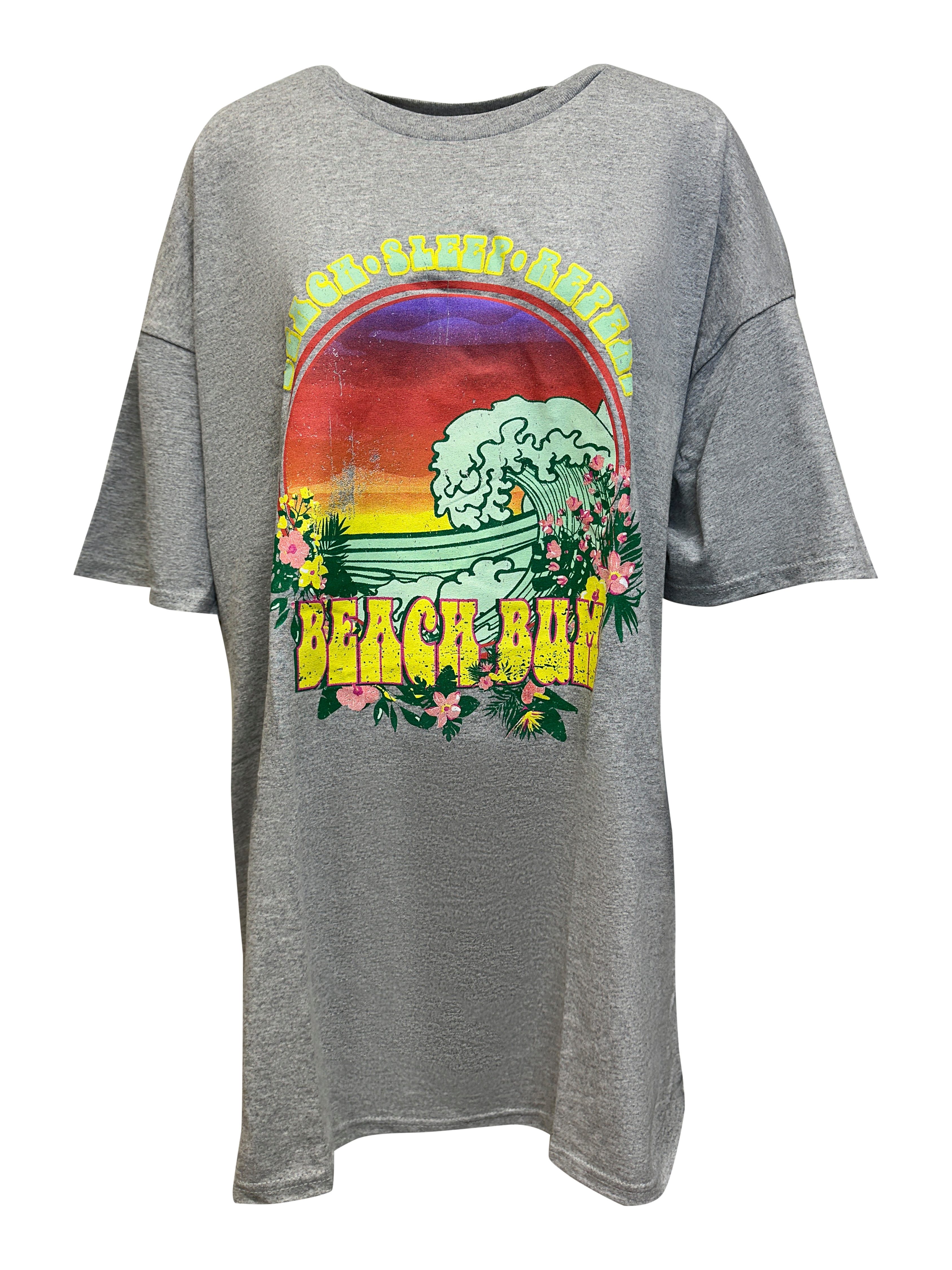 Worldclassca T-Shirt Worldclassca Oversized BEACH BUM günstig online kaufen
