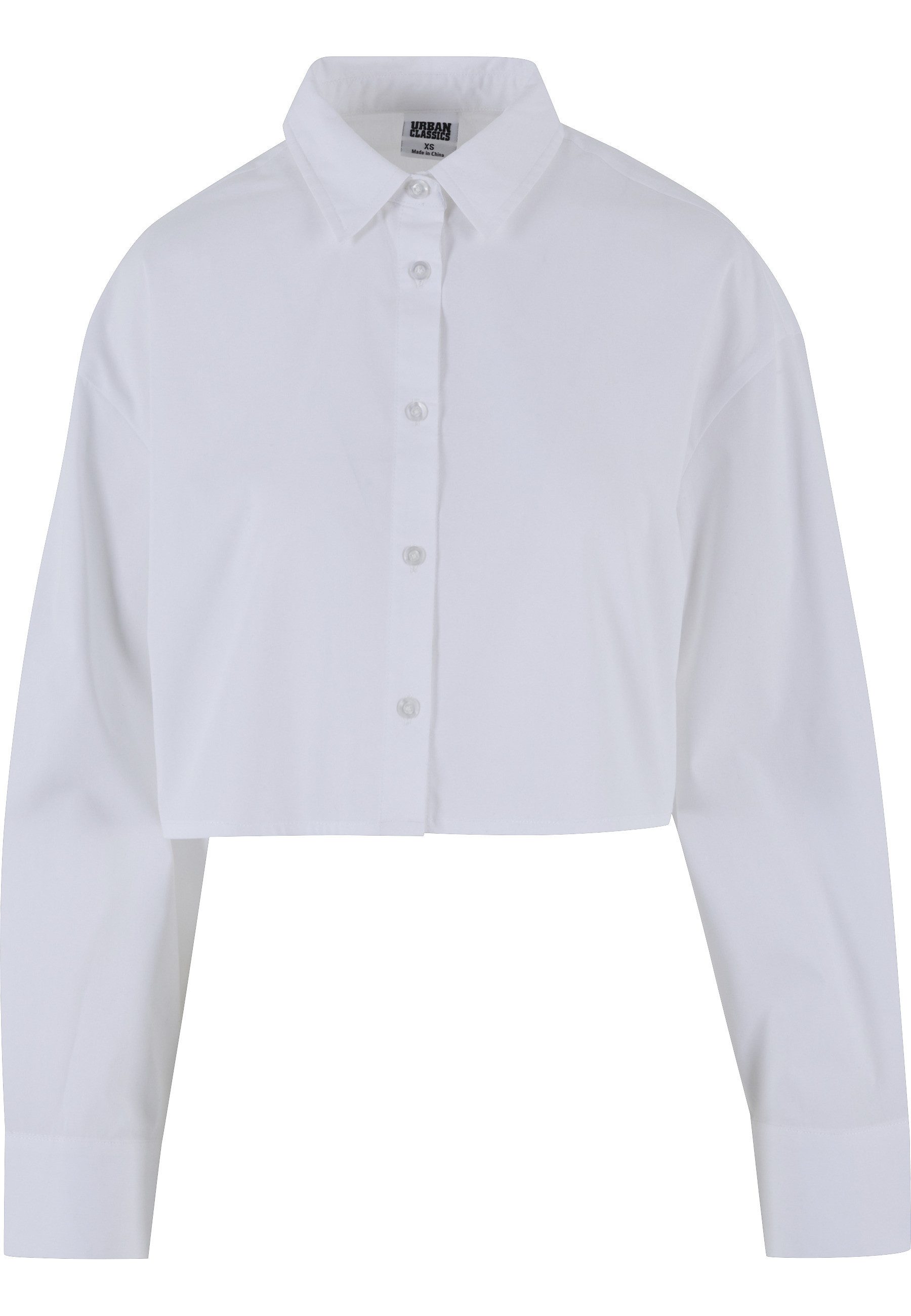 URBAN CLASSICS Klassische Bluse Urban Classics Damen Ladies Cropped Oversiz günstig online kaufen