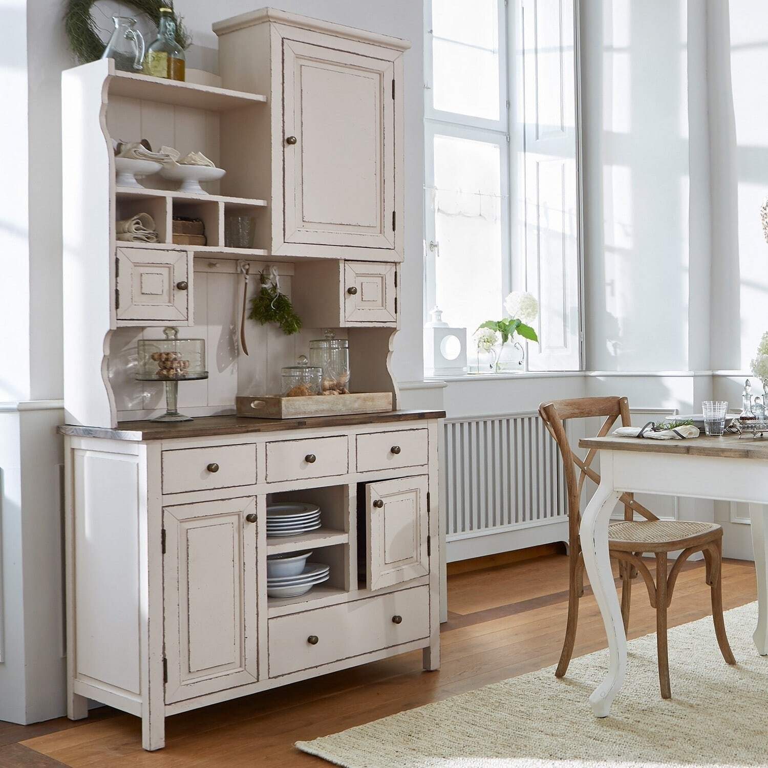 Mirabeau Kommode Schrank Peteersham antikweiß – Bild 3 von 4