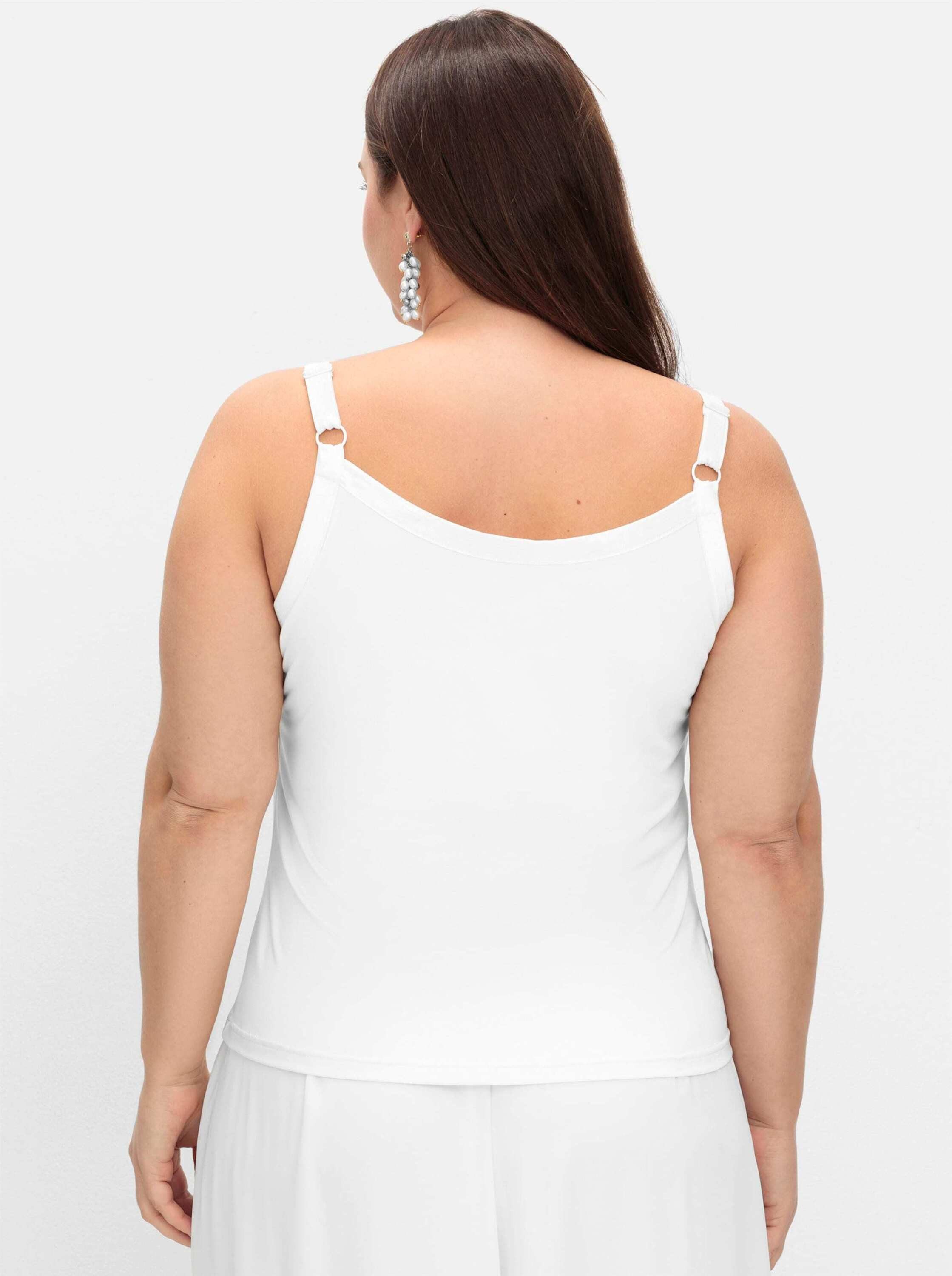 Sheego Shirttop Spaghettitop Ärmellos – Bild 2 von 5