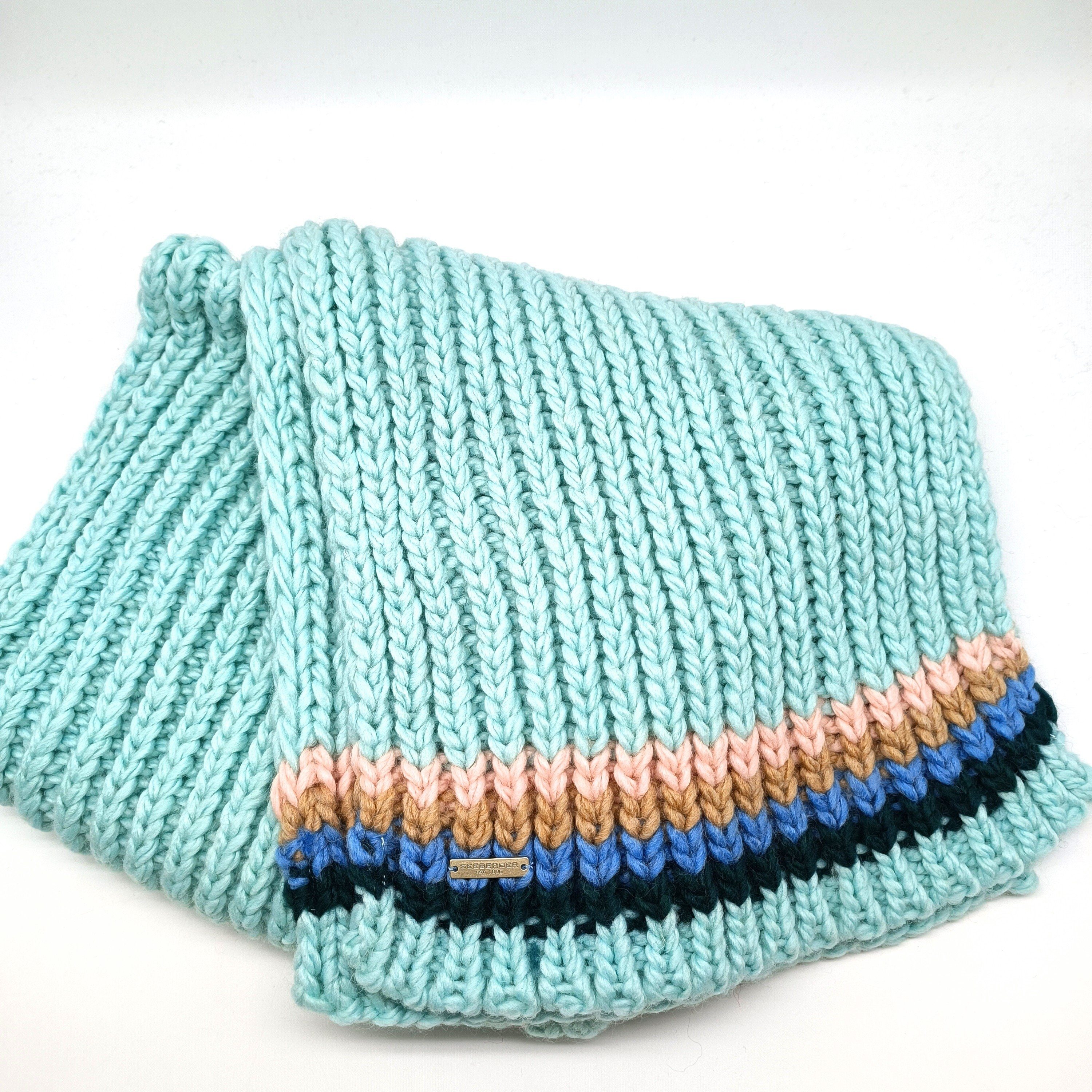 Strickmütze Strickschal mint/forest green