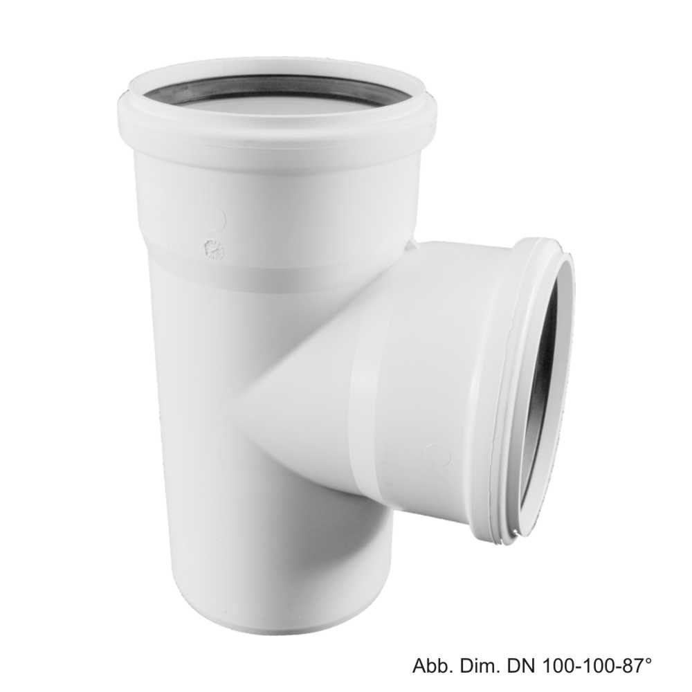 Rehau Wasserrohr Rehau Schalldämmender Raupiano Plus Abzweig DN 110-75-87°