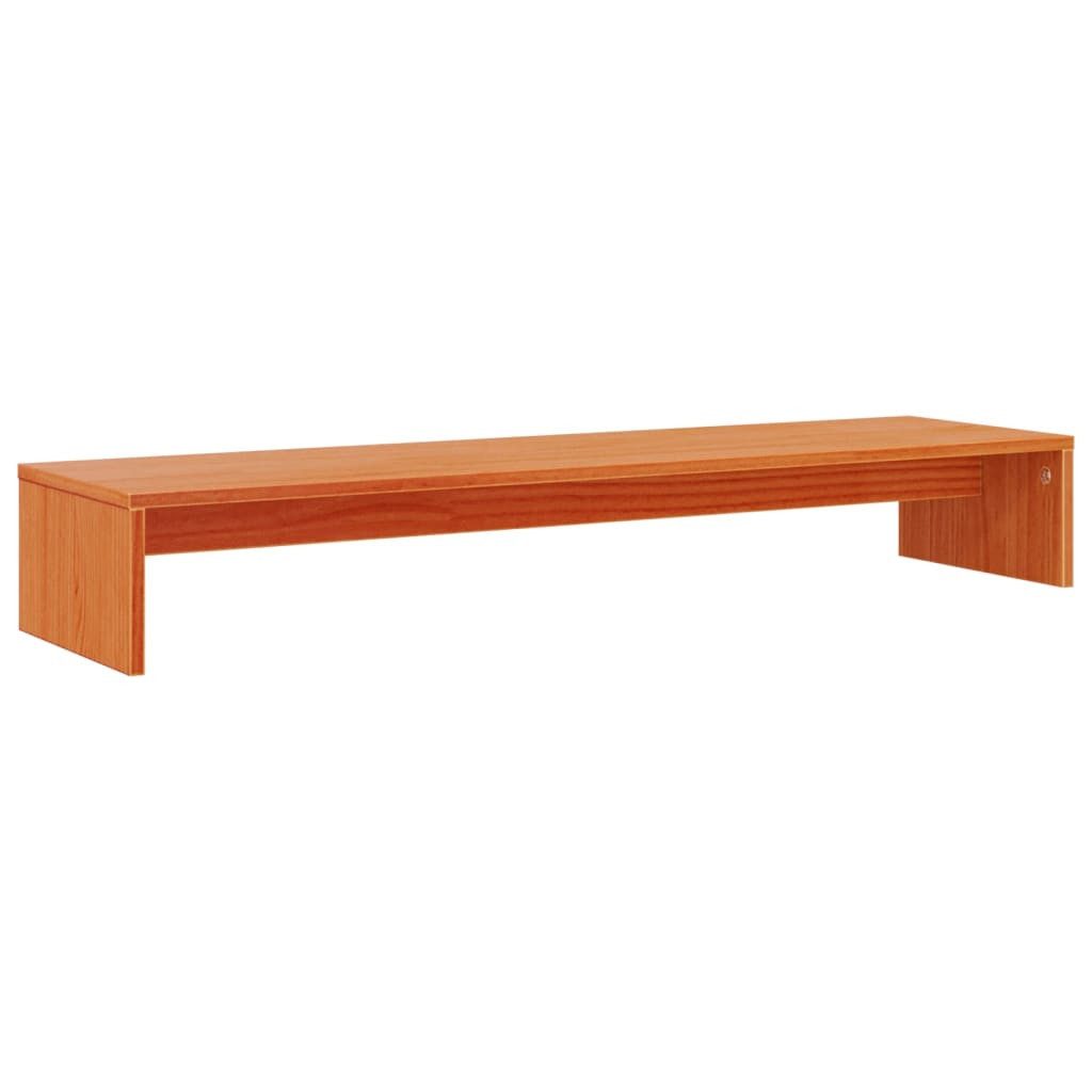 vidaXL Computertisch Monitorständer Wachsbraun 100x27x15 cm günstig online kaufen