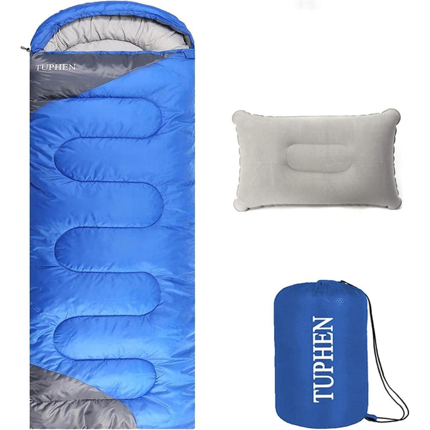 LuxusKollektion Schlafsack Schlafsack 3-4 Jahreszeiten Camping Erwachsene Kinder leicht
