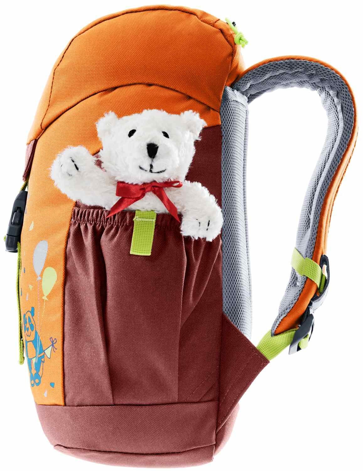 deuter deuter Babystiefel Kinderrucksack mit Teddybär Schmusebär mandarine-redwood