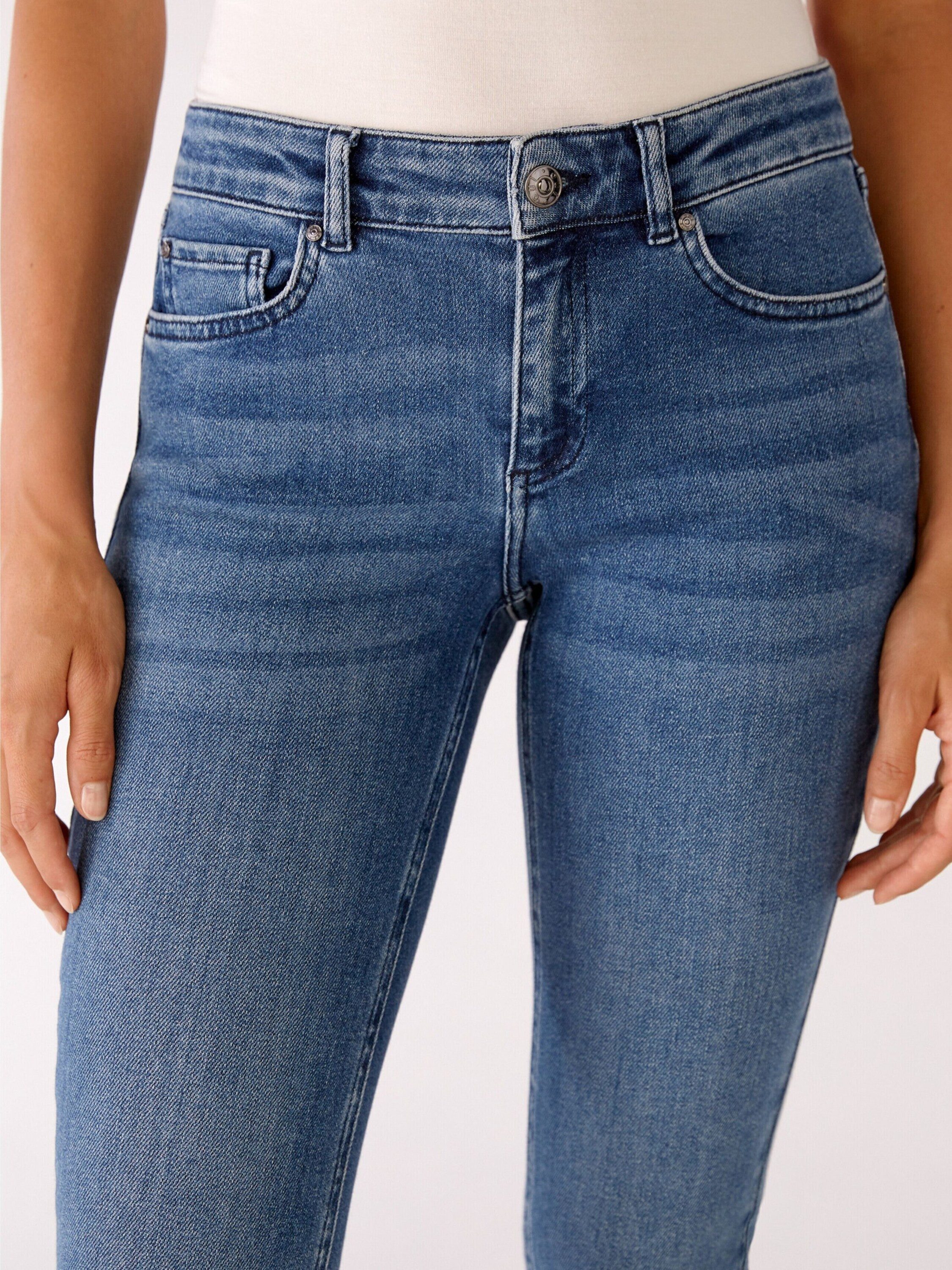 Oui 7/8-Jeans LOULUH (1-tlg) Plain/ohne Details