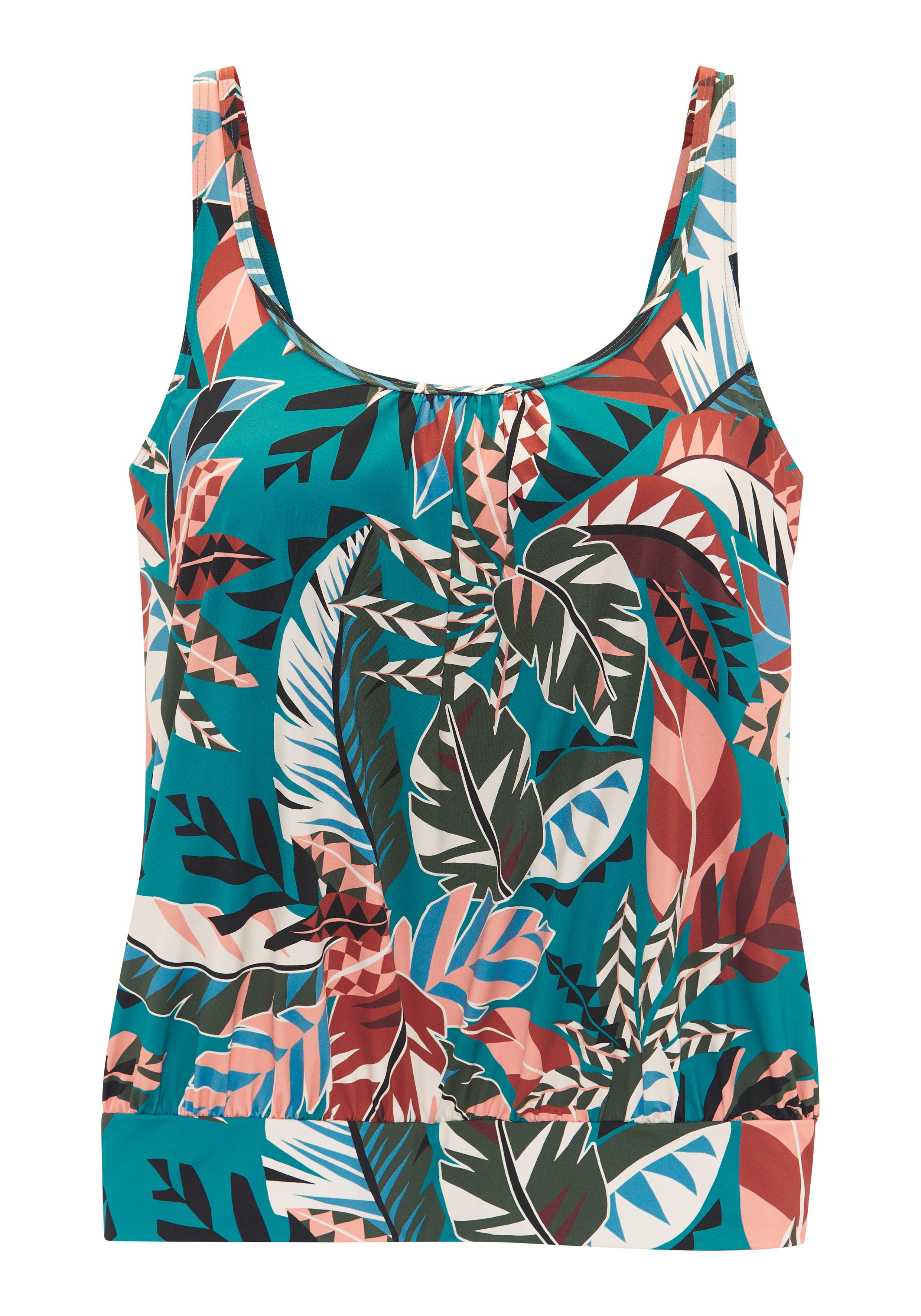 Buffalo Oversize-Tankini-Top Moana, mit modernem Allover-Print