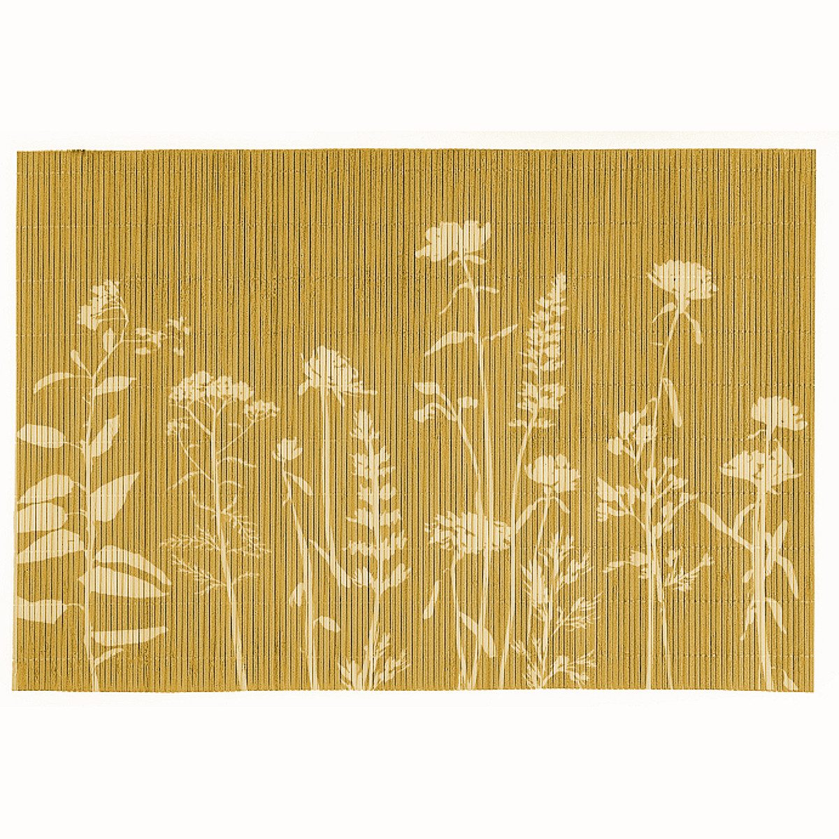 Macosa Home Platzset Platzsets für Esstisch Bambus 4er Set 45 cm Senfgelb Terracotta, (rechteckig Platzdeckchen, 4-St., Tisch-Unterlage Tischset), Tischset, Platzdeckchen, Platzmatte, Untersetzer, Tischdeko