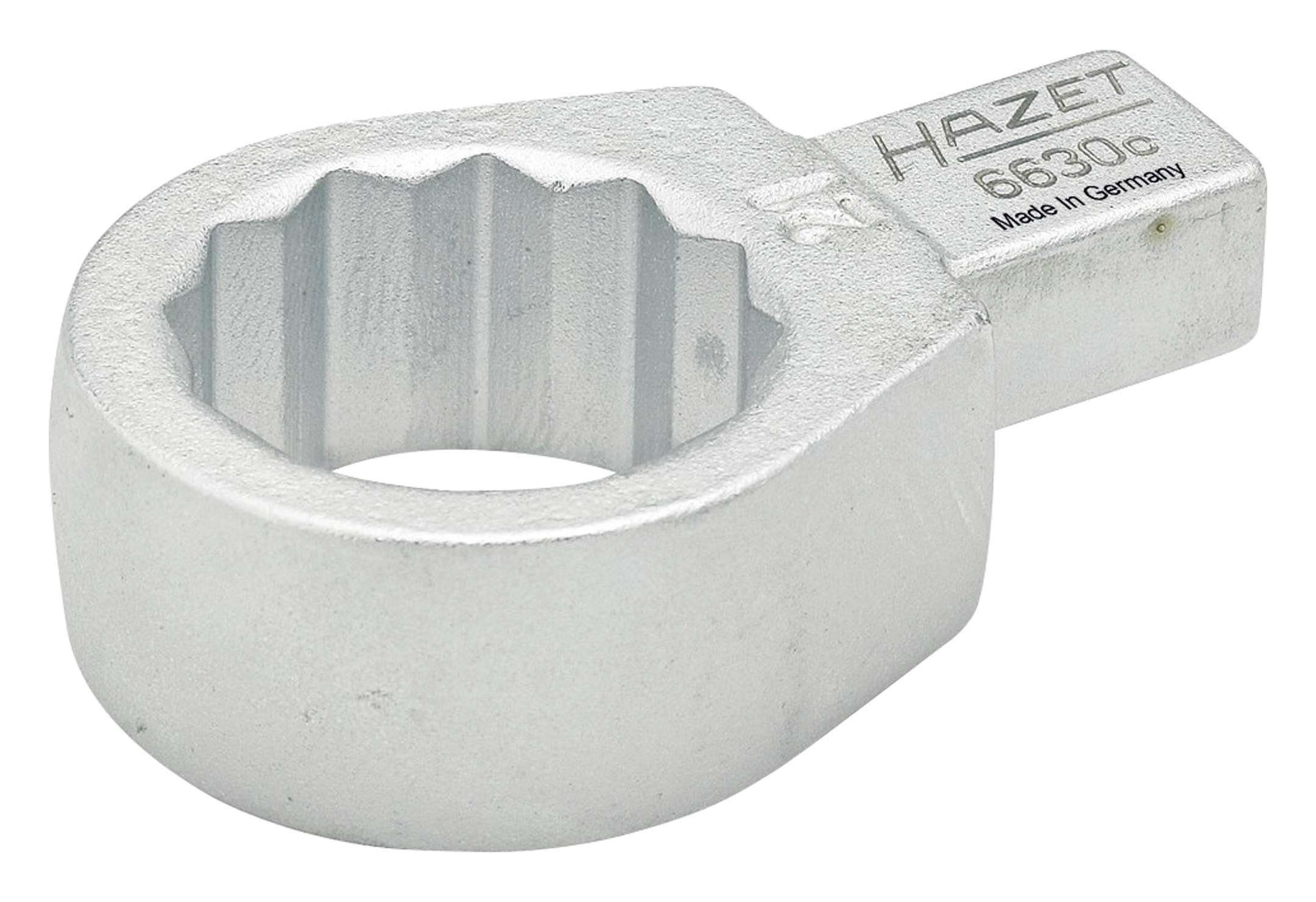 HAZET Drehmomentschlüssel, Einsteck-Ringschlüssel 13 mm 9 x 12 mm