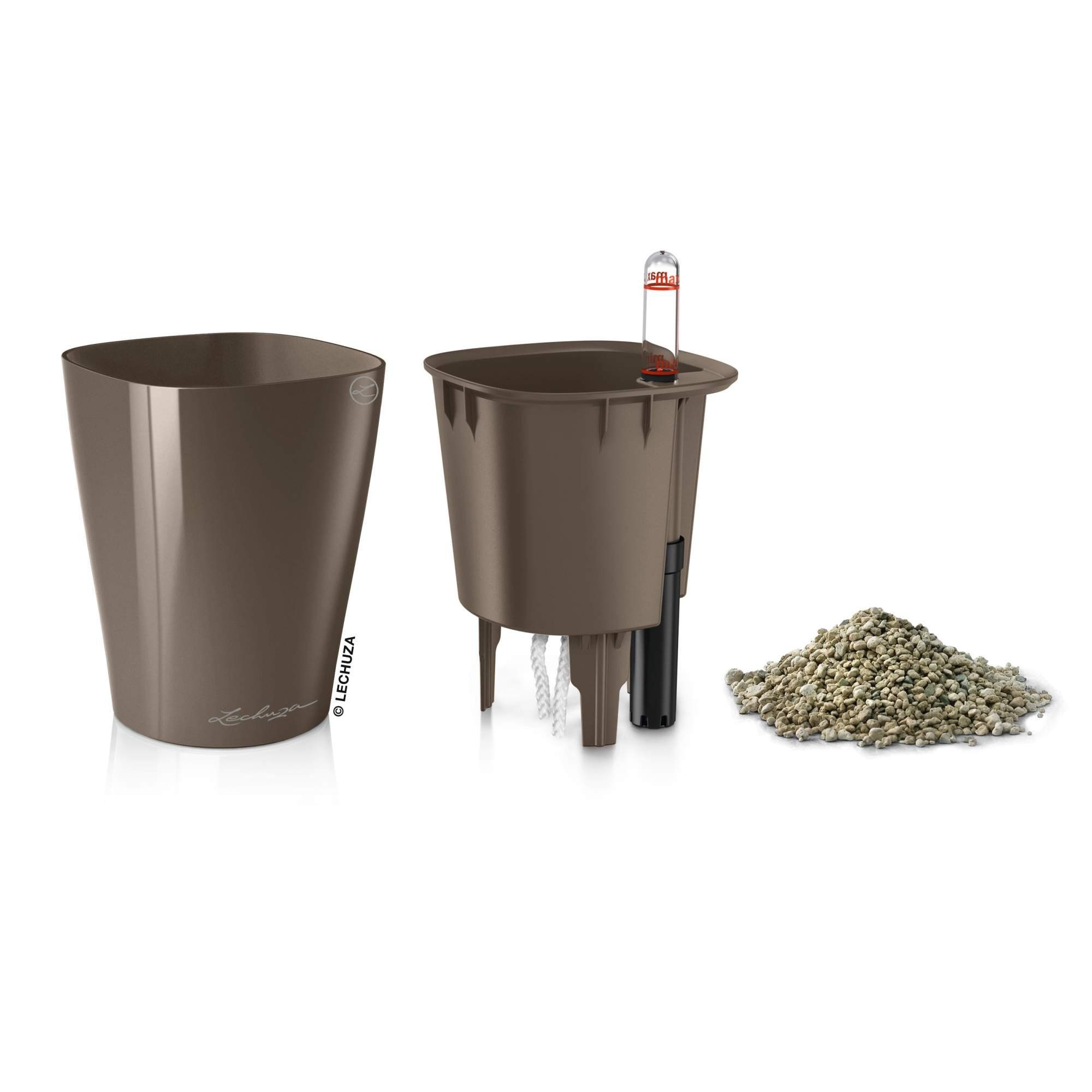 Lechuza® Blumentopf Mini Deltini - taupe günstig online kaufen