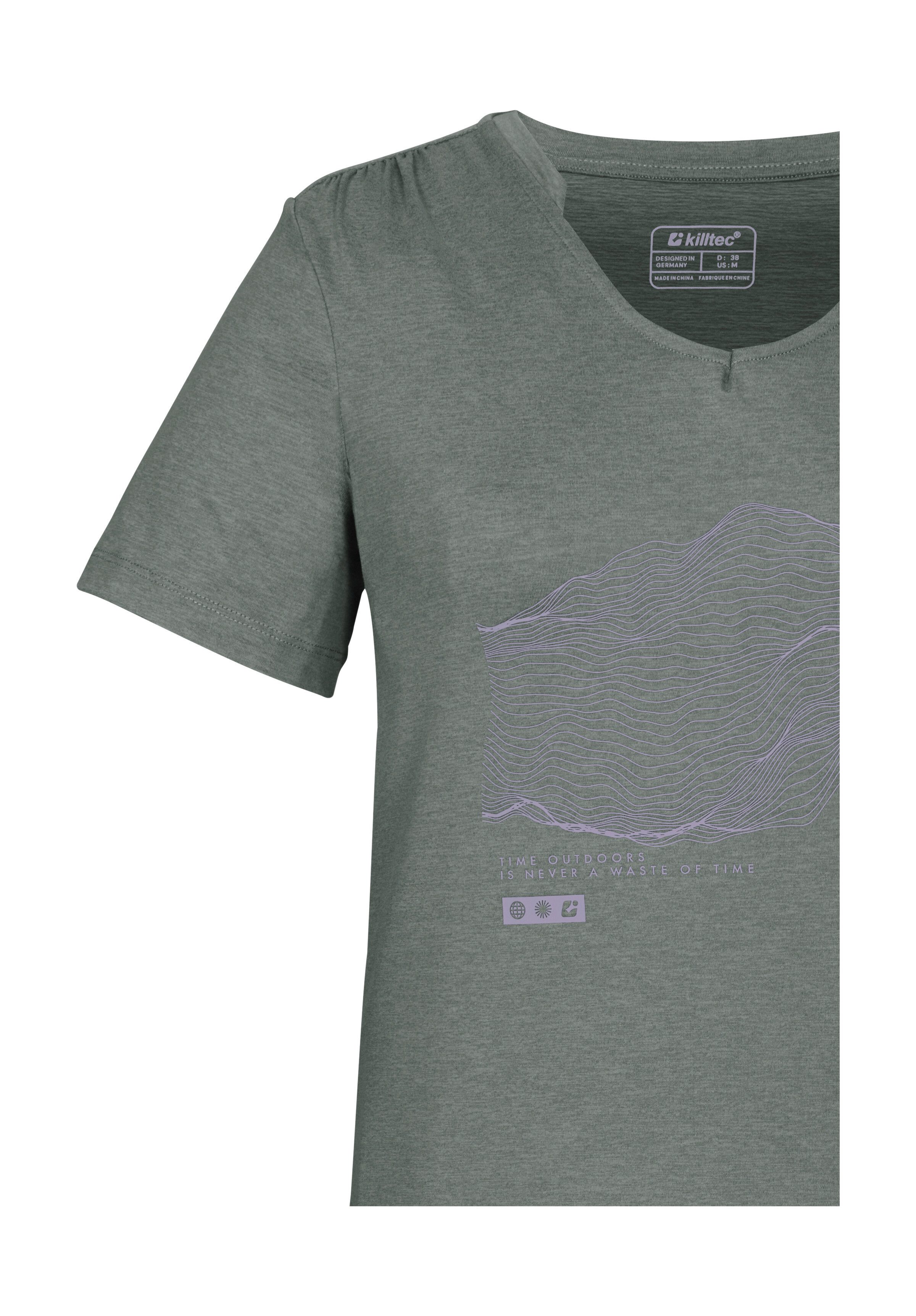 Killtec T-Shirt KOS 497 WMN TSHRT Weiches, strapazierfähiges Funktionsshirt mit Kordelzug