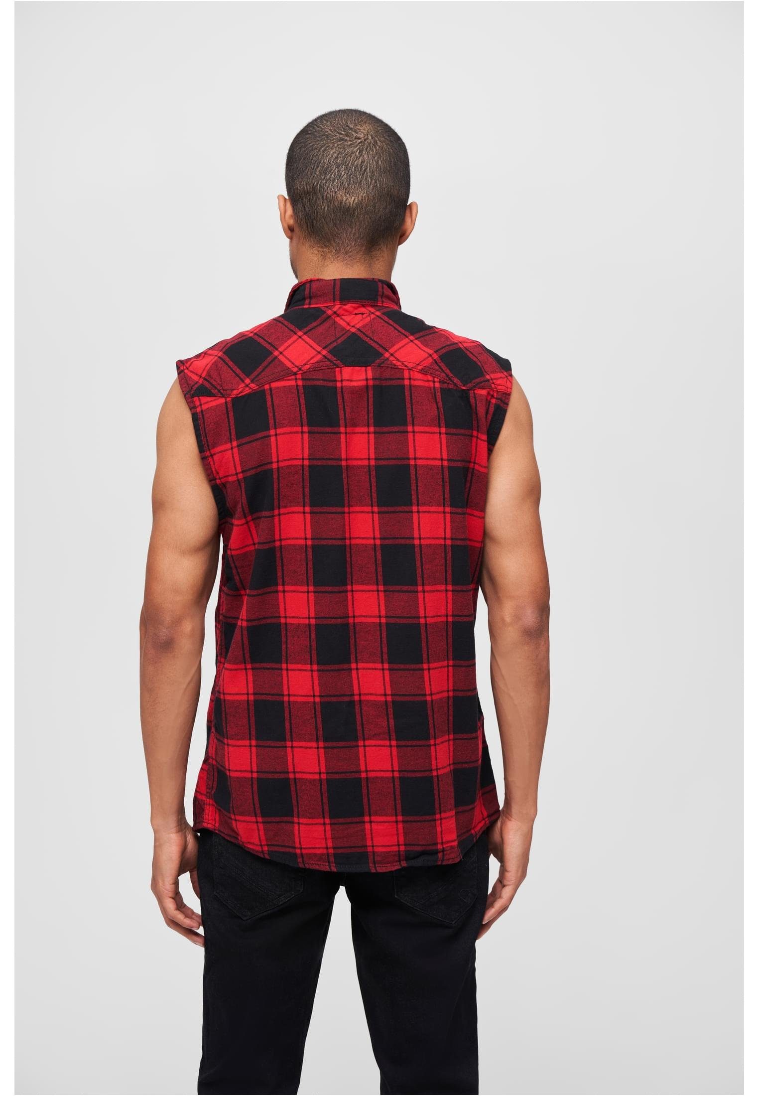 Brandit Jerseyweste Herren Checkshirt Sleeveless (1-tlg) red/black/white