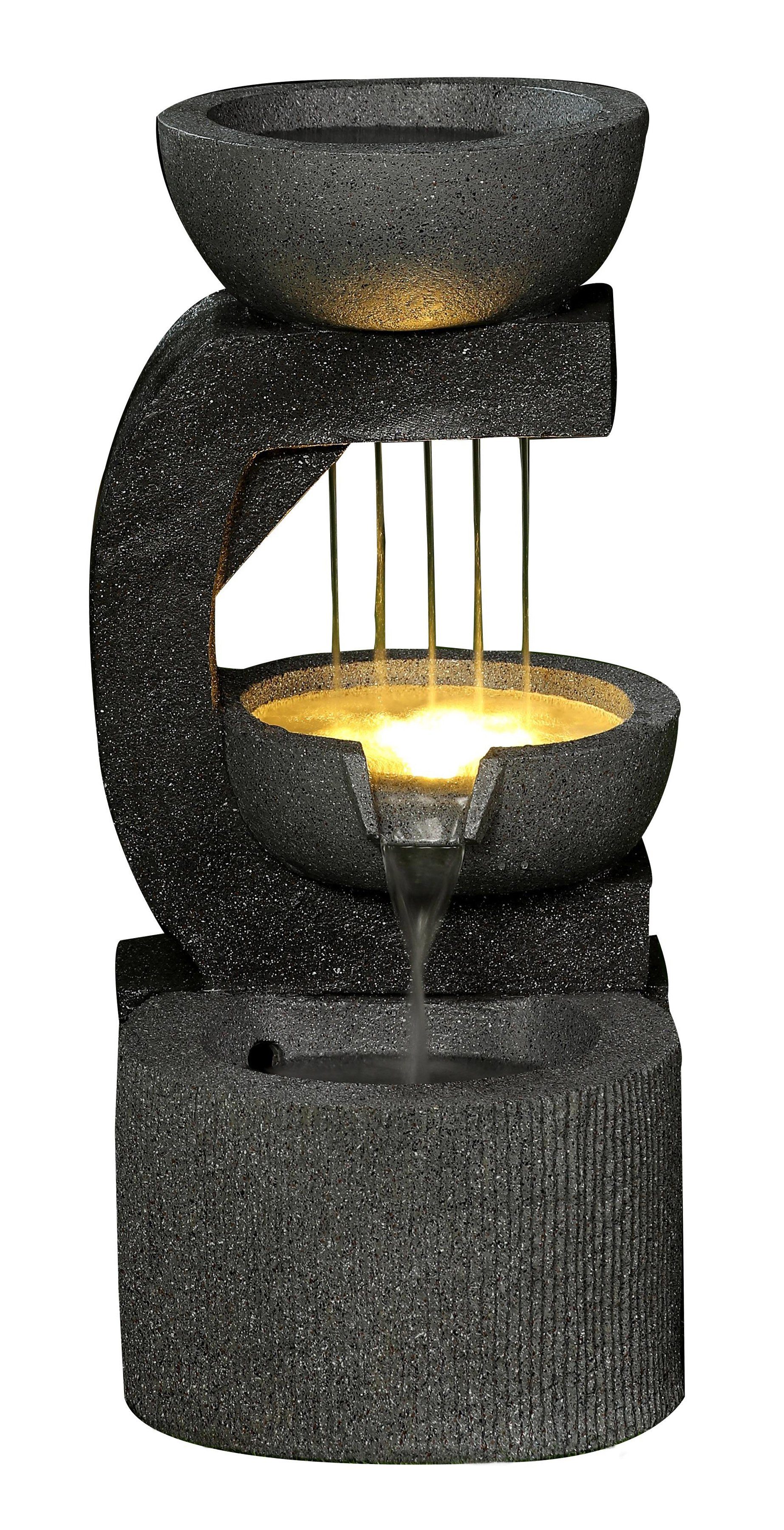 Dehner Gartenbrunnen »Salerno mit LED, 69.5 x 33 x 42.5 cm, Polyresin