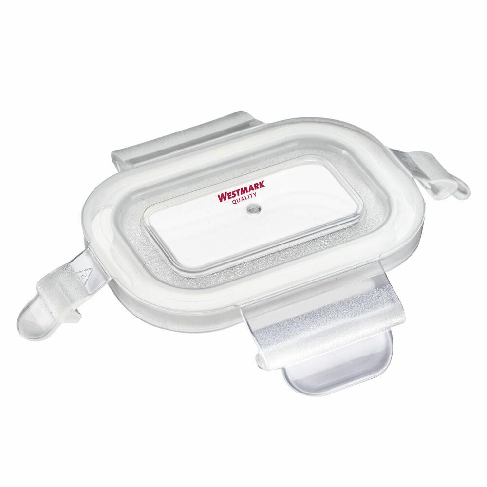 WESTMARK Vorratsdose 2 Glas-Frischhaltedosen mit Clip-Deckel, Füllvolumen: je 120 ml, Borosilikatglas, PP, Silikon – Bild 3 von 5
