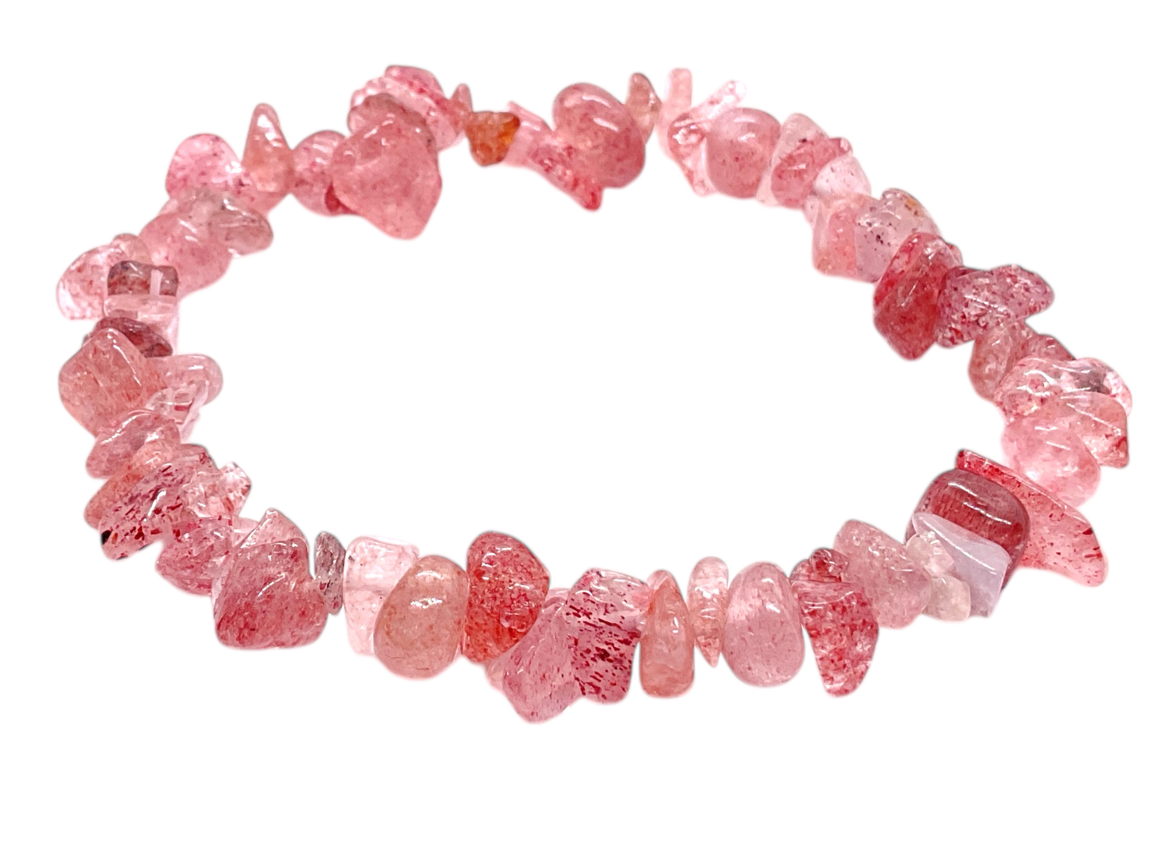 Steinfixx® Armband Erdbeerquarz Splitterarmband - Brasilien - Der gute Laun günstig online kaufen