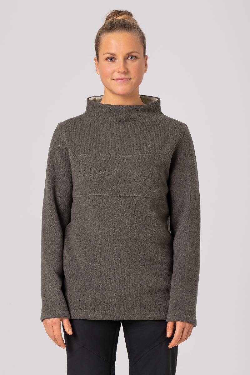 SUPER.NATURAL Sweatshirt Merino Пуловери W COMPOUND PULLOVER wärmender Merino-Materialmix