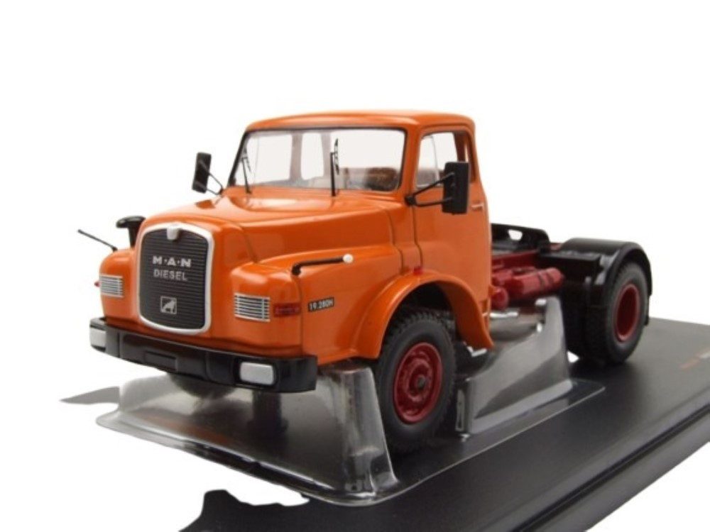 ixo Models Modellauto MAN 19.280 H Zugmaschine 1971 orange, Maßstab 1:43