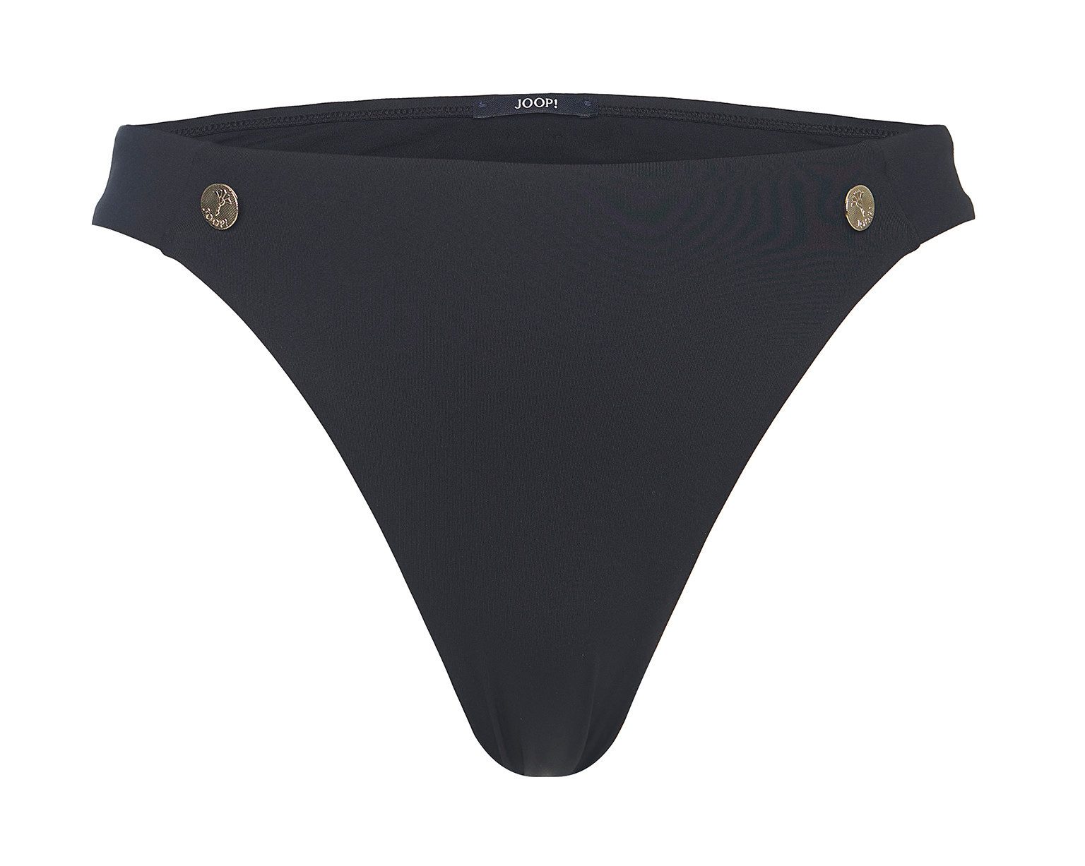 JOOP! Bikini-Hose Solid Gold Deco Logo-Plaketten vorder- günstig online kaufen