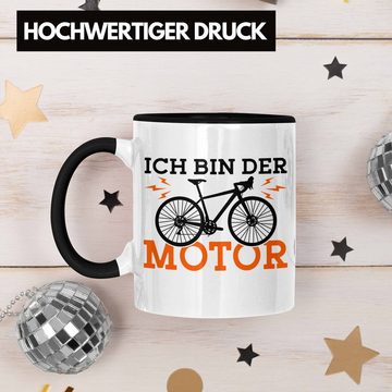 Trendation Tasse Tasse "Ich Bin Der Motor" Geschenkidee für Fahrradfahrer und Anti E-Bi