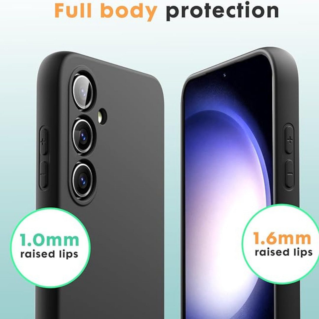 SmartUP Smartphone-Hülle Hülle + 2X Schutzglas für Samsung Galaxy S23 FE 5G Panzerfolie Case 9H, Rundumschutz, Displayschutz – Bild 5 von 5