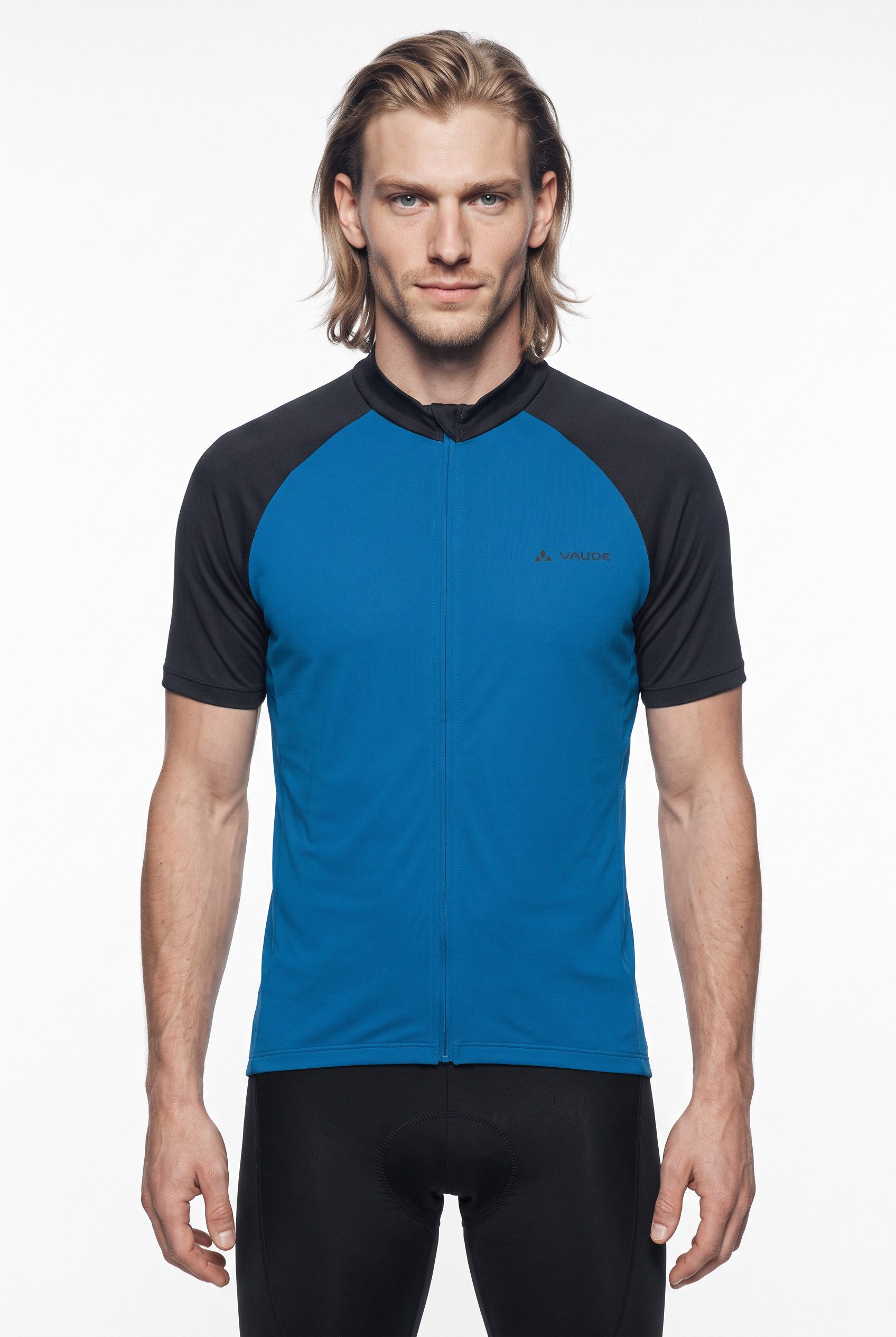 VAUDE Radtrikot Men's Matera FZ Tricot II mit drei offenen Rückentaschen, atmungsaktiv, schnelltrocknend