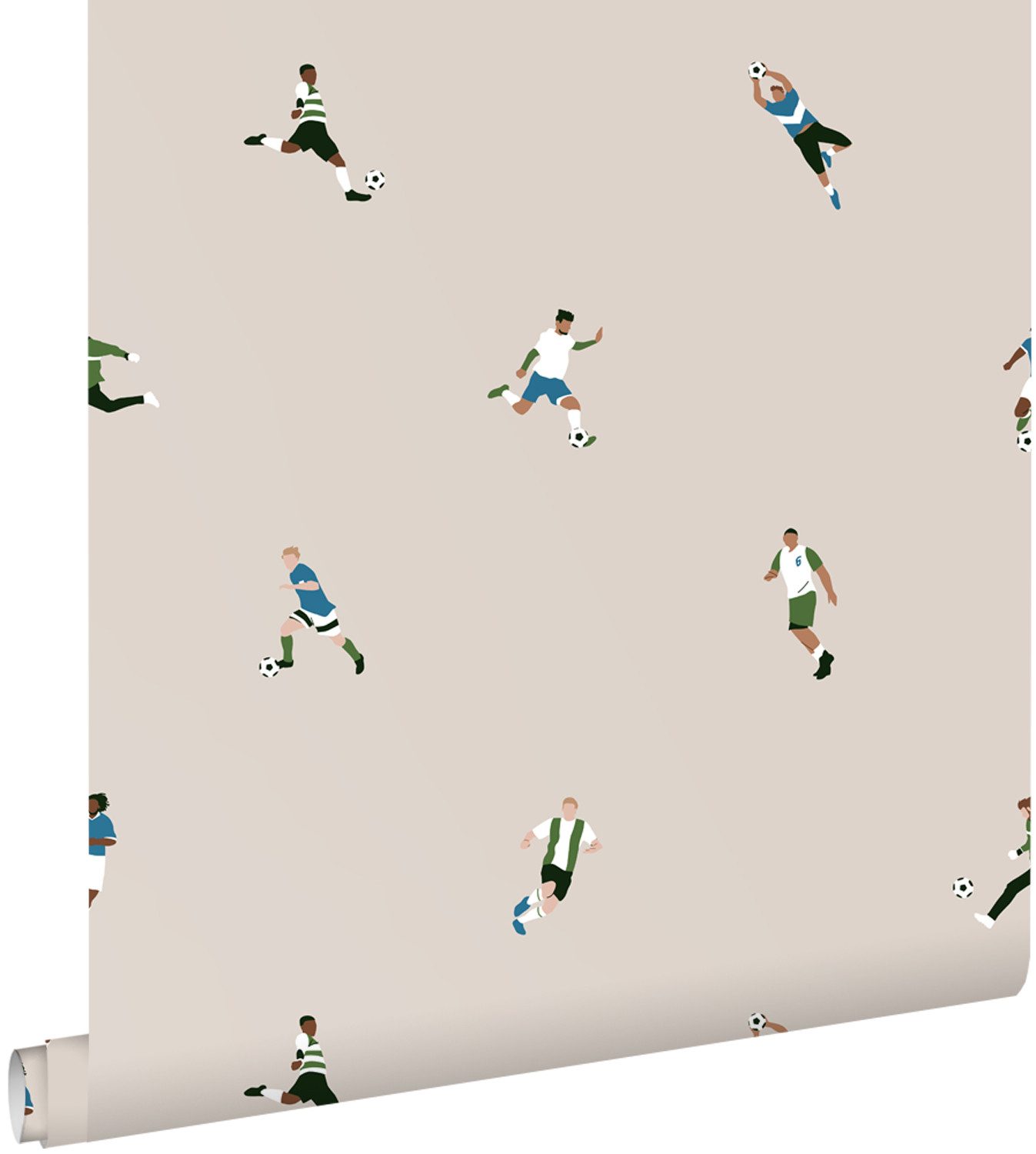 ESTAhome Mustertapete Fußballspieler