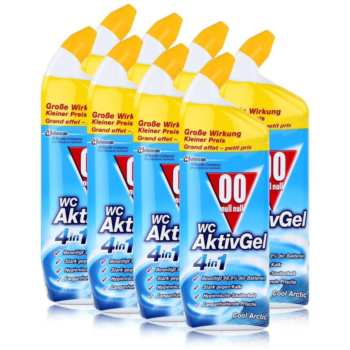 00 null null WC Aktiv Gel 4in1 Cool Arctic 750 ml - Stark gegen Kalk (WC-Reiniger