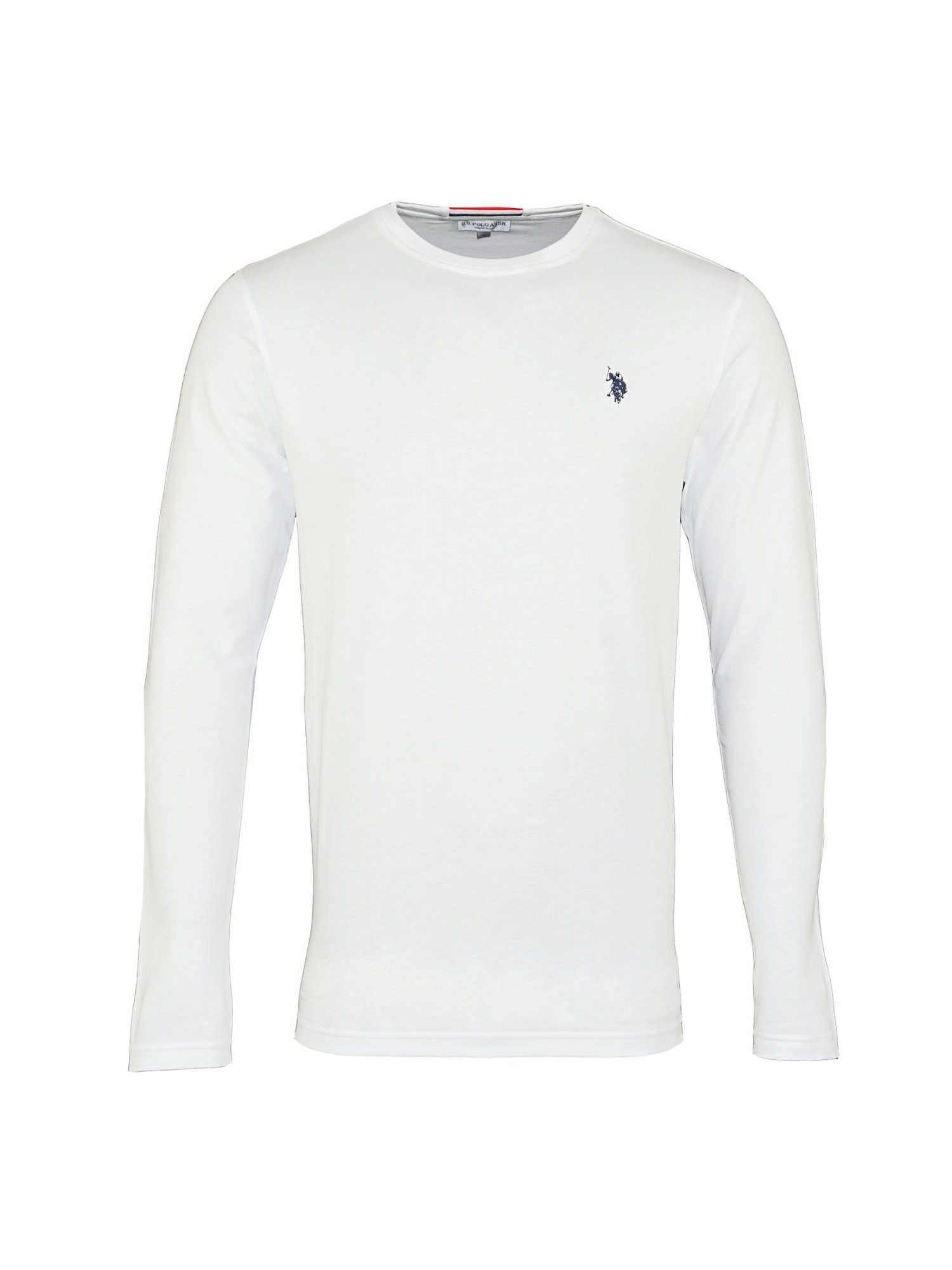 U.S. Polo Assn Longsleeve Longsleeve Langarmshirt mit Rundhalsausschnitt weiss