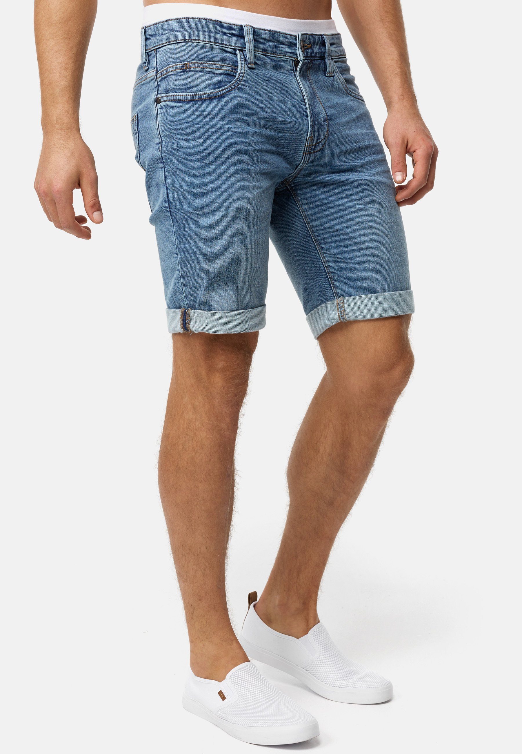INDICODE Jeansshorts Herren INDanny Jeans Shorts Herrenshorts aus elastischer Baumwoll-Qualität – Bild 3 von 5